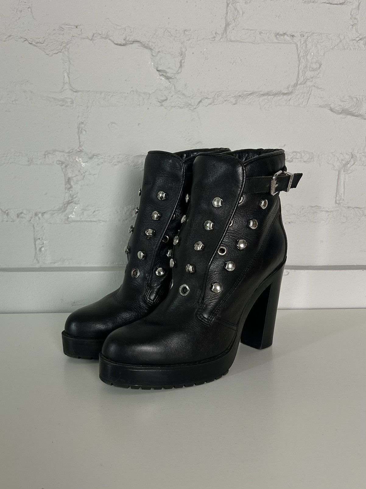 Diesel × Vintage Diesel leather ankle boots Size US 8 / IT 38 - 5 Thumbnail