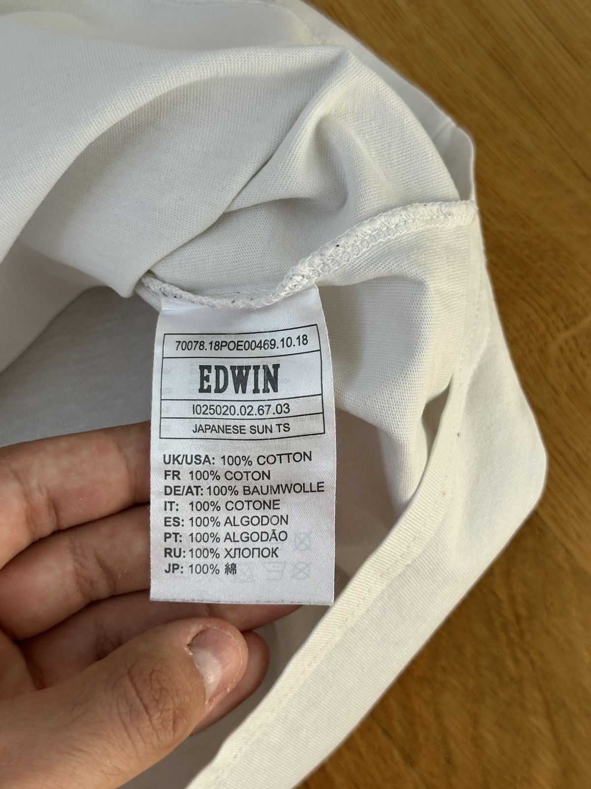 Edwin Men’s Edwin Japanese Sun Set T-shirt M Size White Size US M / EU 48-50 / 2 - 10 Thumbnail