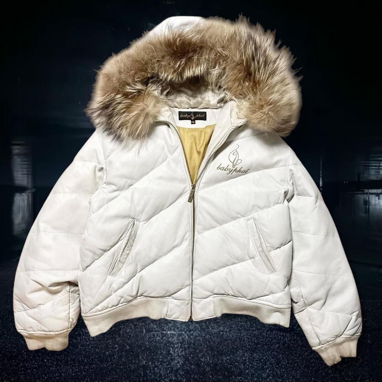 Pelle Pelle 2000s Baby Phat Raccoon Fur Leather Jacket mens xl Size US XL / EU 56 / 4 - 1 Thumbnail