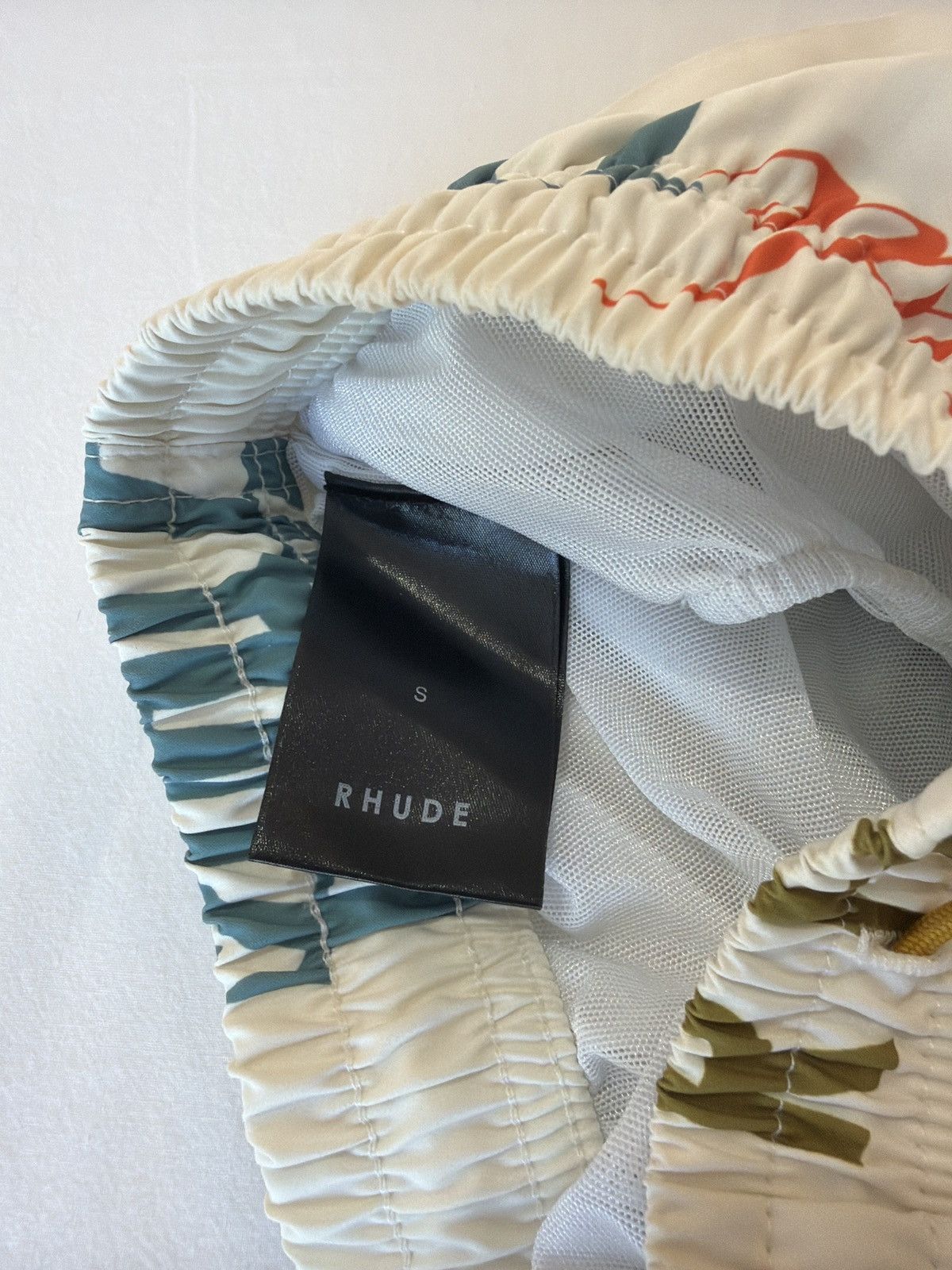 Rhude Rhude ‘Mash Up Logo Swim Trunks Cream/Multicolor’ Size US 26 / EU 42 - 7 Thumbnail