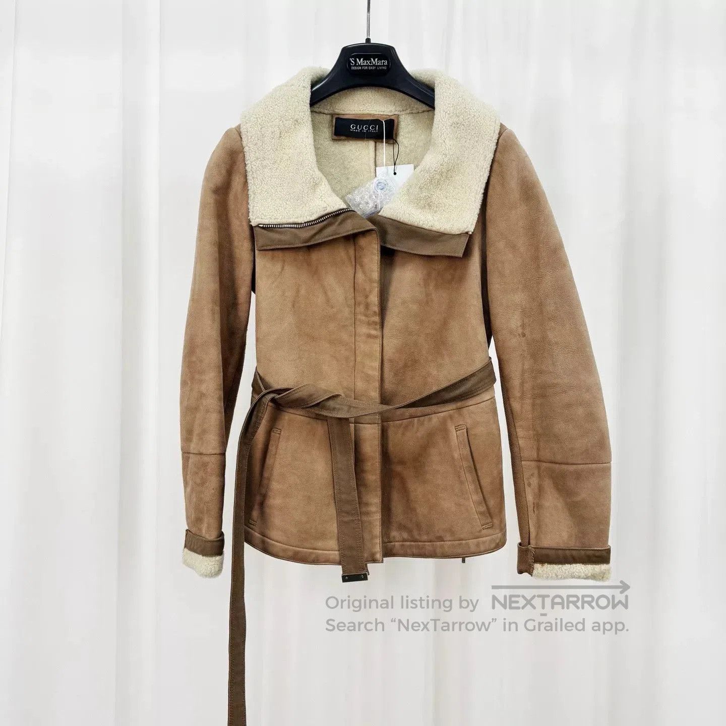 Gucci gucci shearling leather zip jacket. Size S / US 4 / IT 40 - 1 Thumbnail
