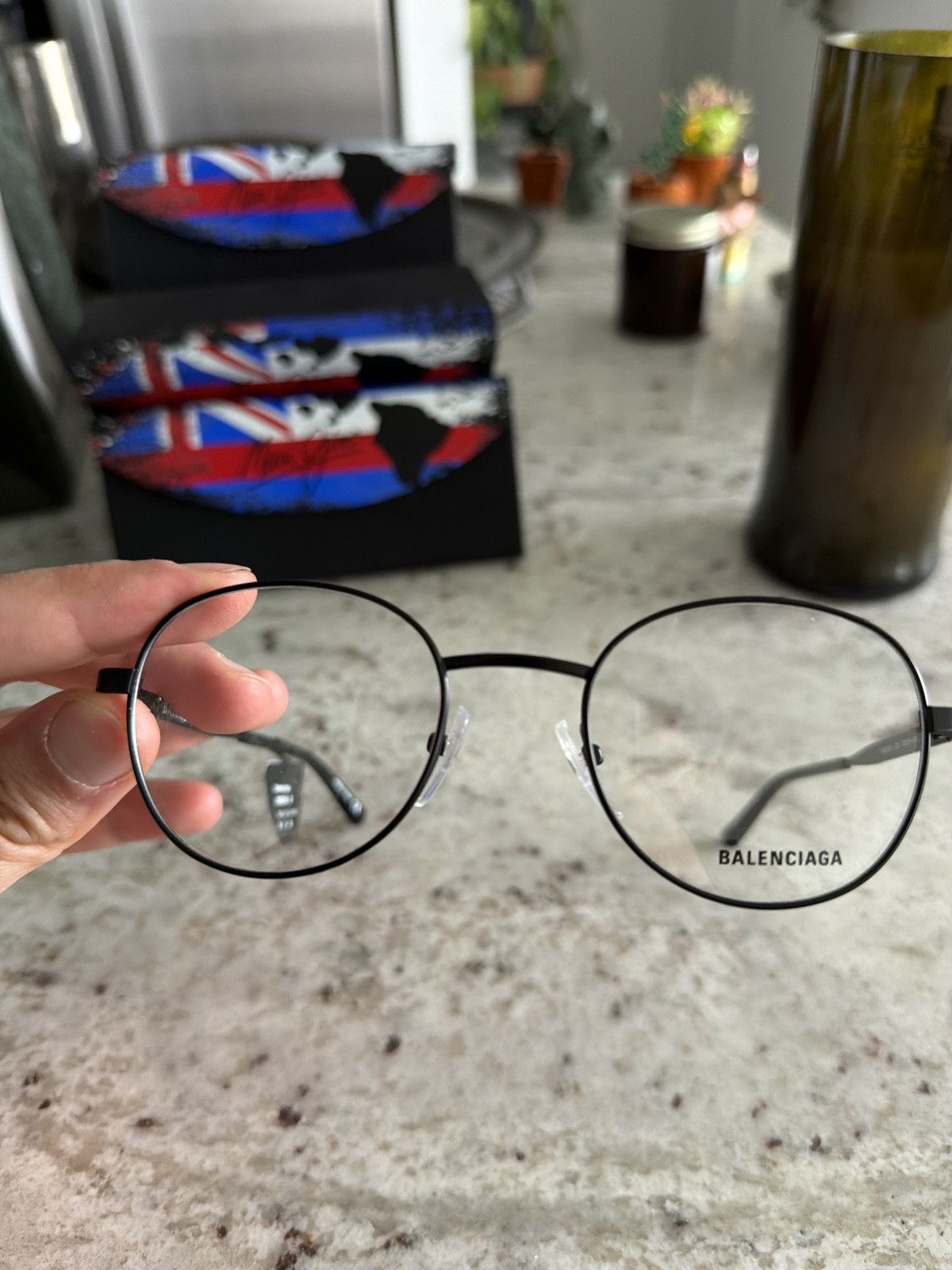 Balenciaga Balenciaga BB0036O 001 Optical Glasses Frames — Black Size ONE SIZE - 5 Thumbnail
