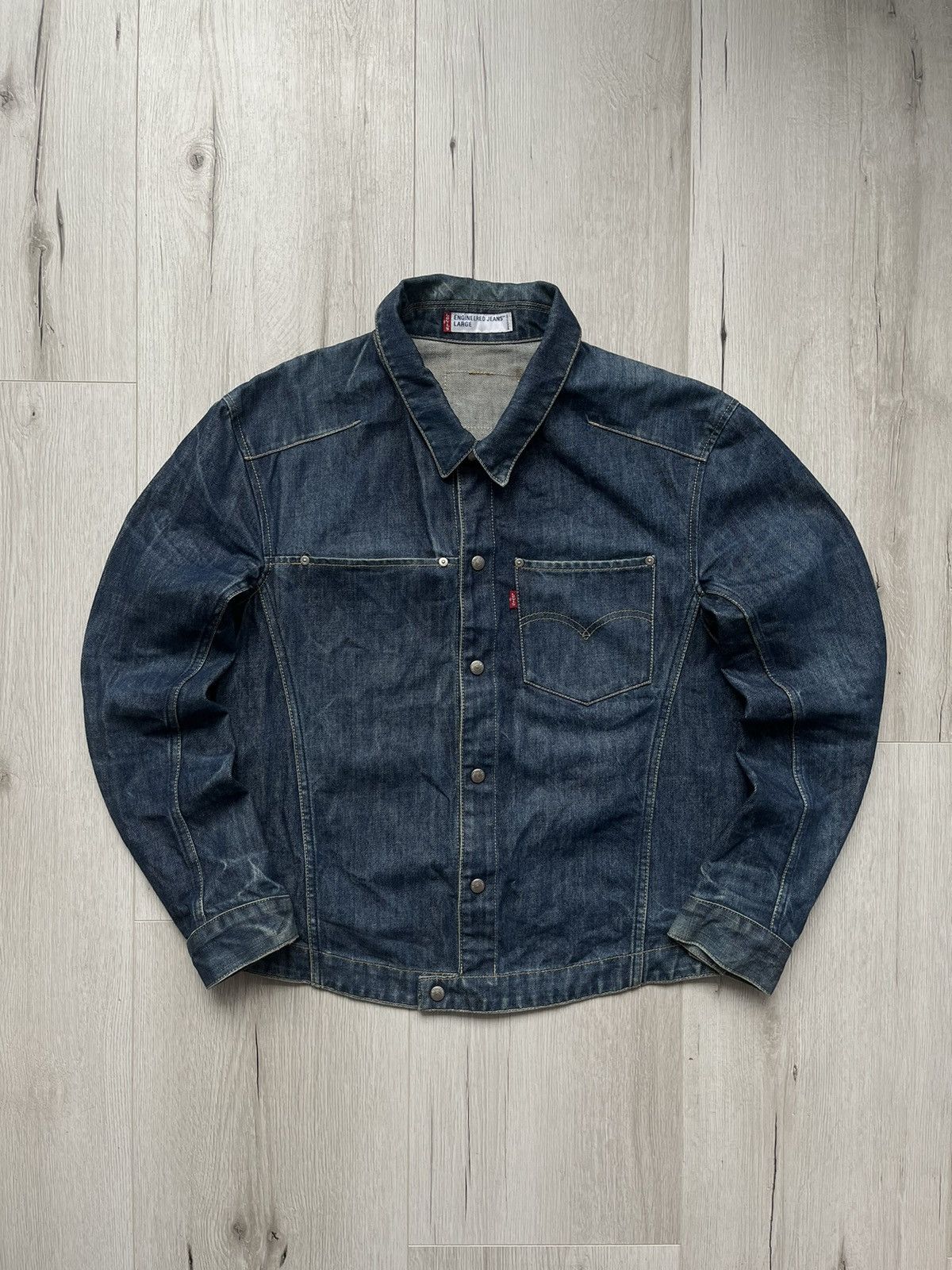 ジャケット・アウター Levi's Engineered Jeans 00s \"Full Set\" 楽天市場】00s~ Levis ENGINEERED JEANS 立体裁断 デニム