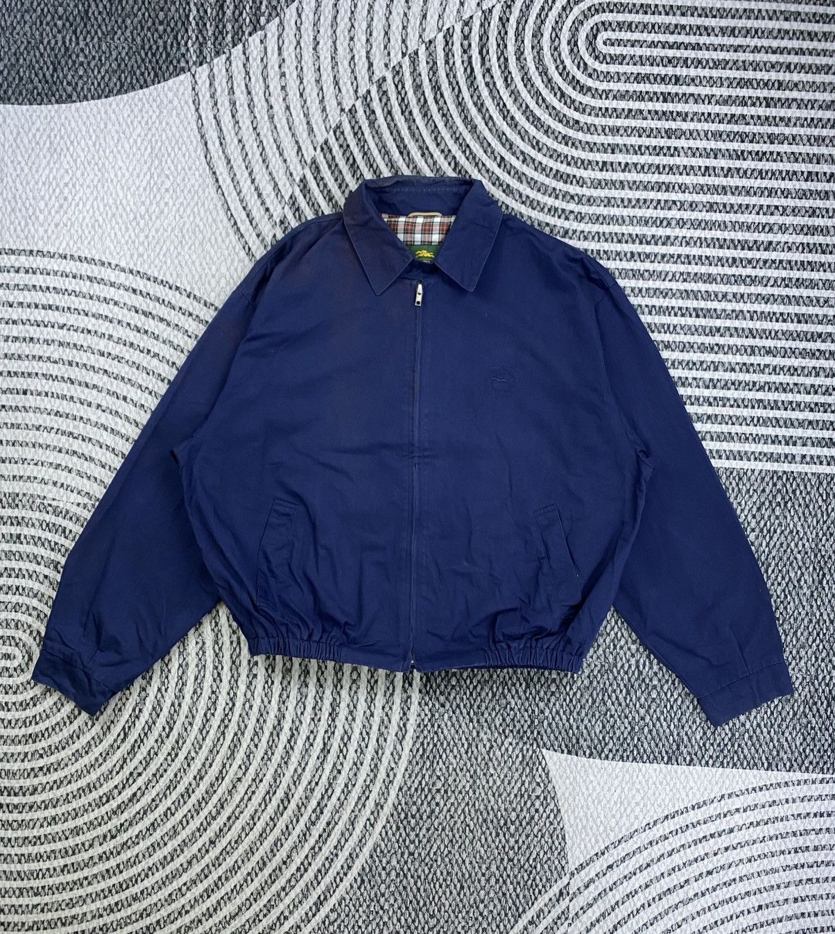Longchamp Vintage Longchamp Navy Blue Zipper Bombers Jacket Size US XL / EU 56 / 4 - 1 Thumbnail