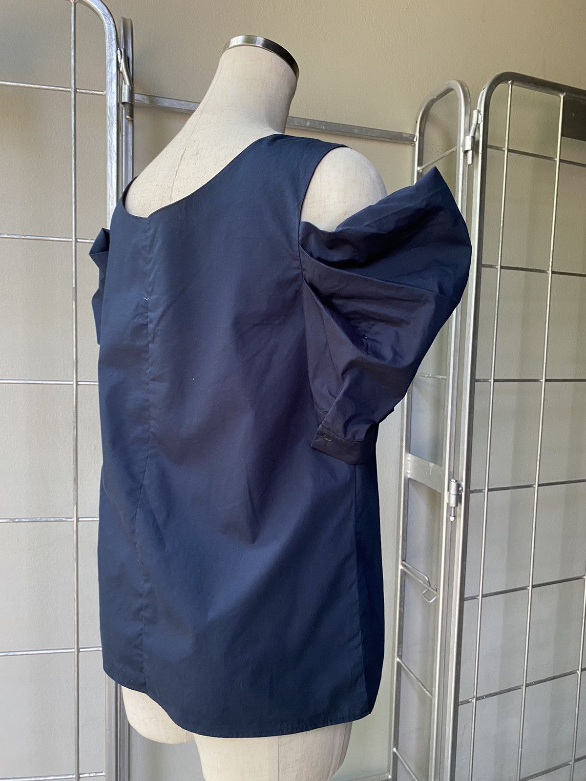 Miu Miu Miu miu navy blouse Size ONE SIZE - 4 Thumbnail