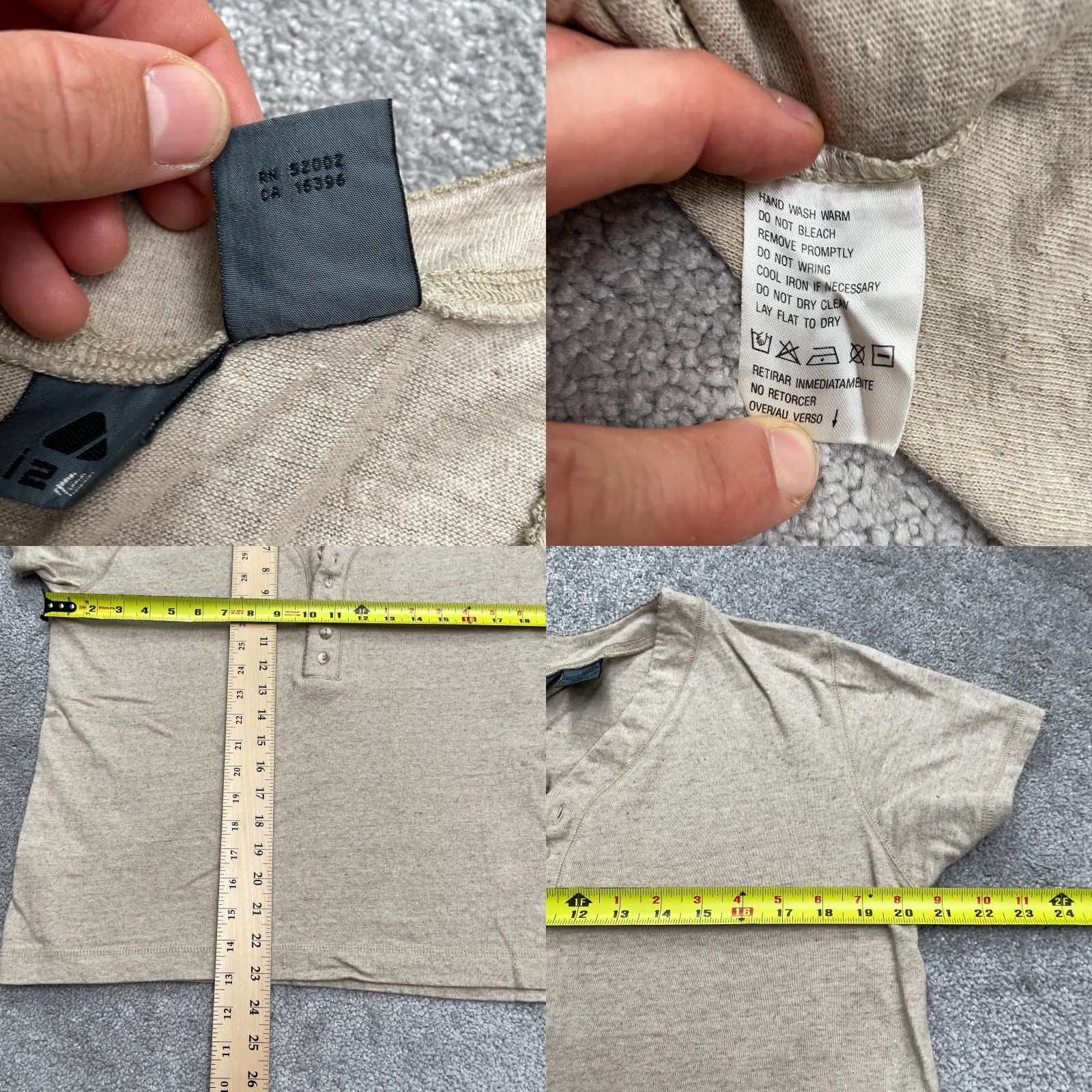 Vintage VINTAGE Lizwear Linen Blend Henley Shirt Womens Large Beige Short Sleeve Casual Knit Top Size L / US 10 / IT 46 - 8 Thumbnail