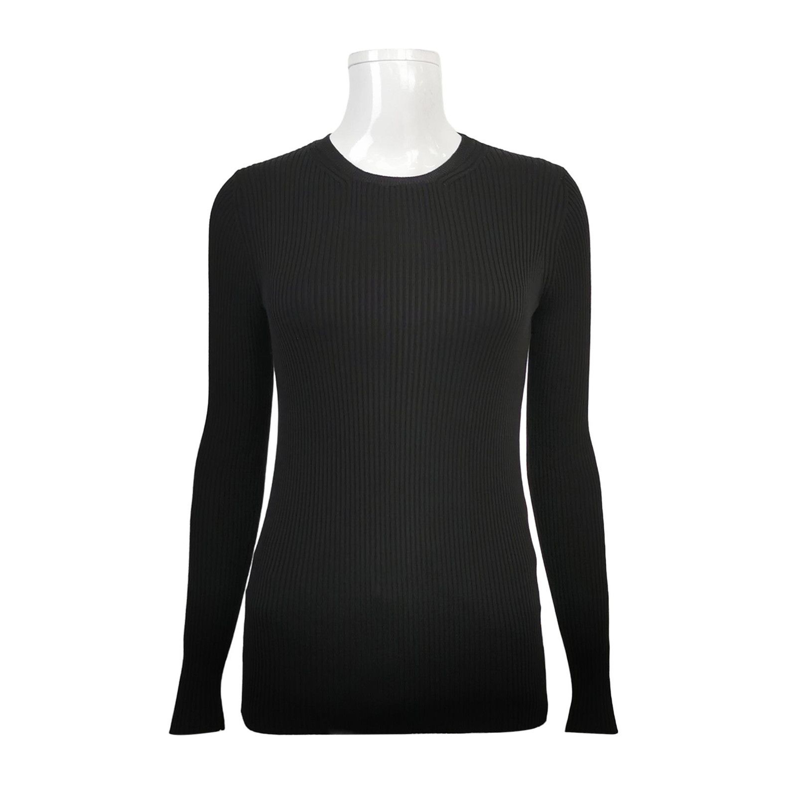 Prada Prada Black Ribbed Knit Sweater Size 36 0089 Size XS / US 0-2 / IT 36-38 - 1 Thumbnail