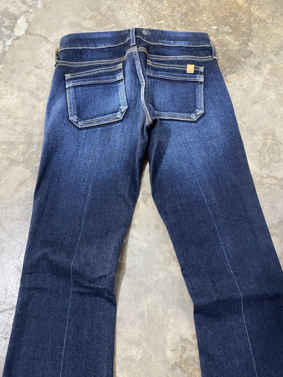 Edwin × If Six Was Nine × Le Grande Bleu (L.G.B.) Super Flare Something Neo Jean Pour Femme p188 Size 26" / US 2 / IT 38 - 5 Thumbnail