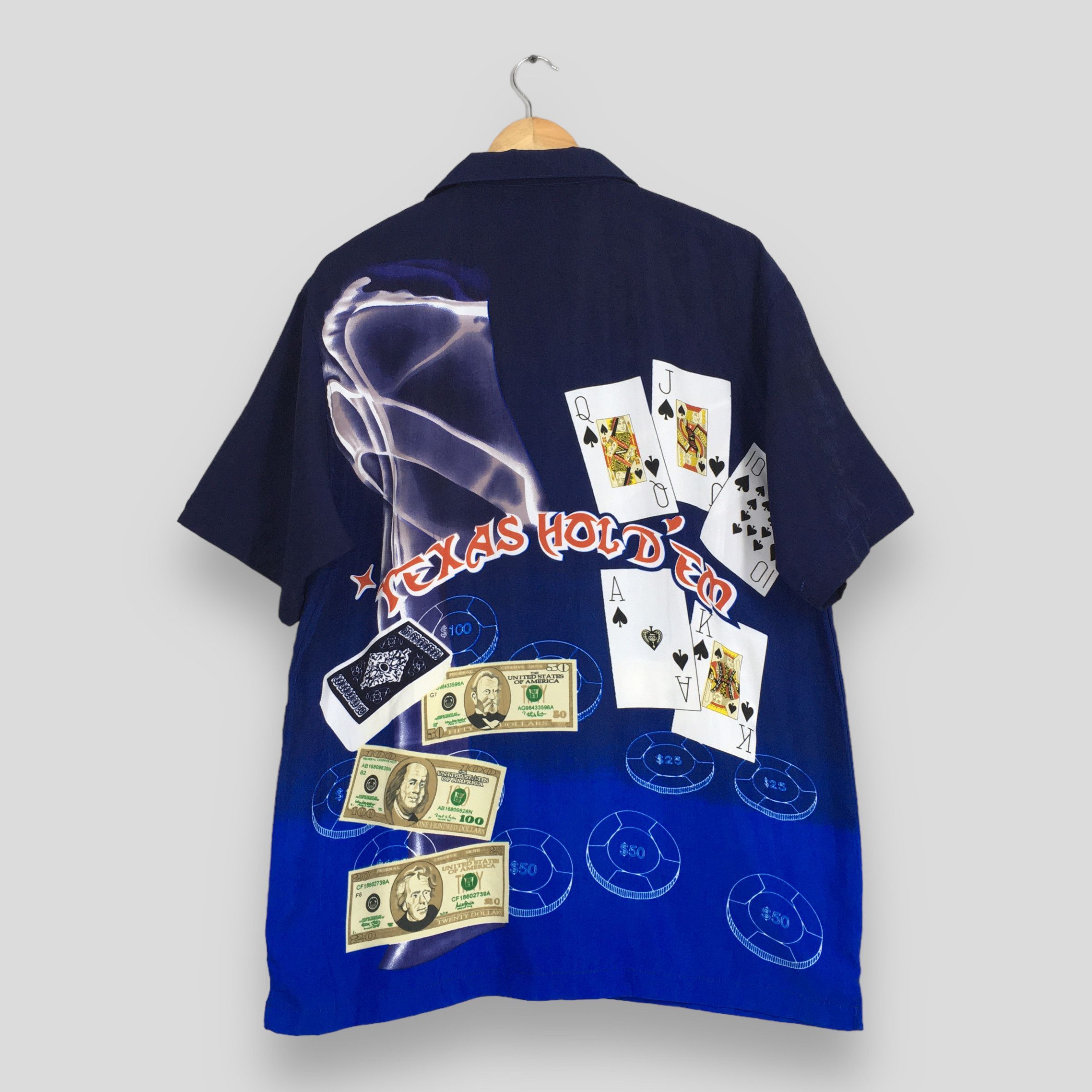 Other Vintage 90s King Casino Texas Hold'em Poker Shirt Medium Size US M / EU 48-50 / 2 - 6 Thumbnail