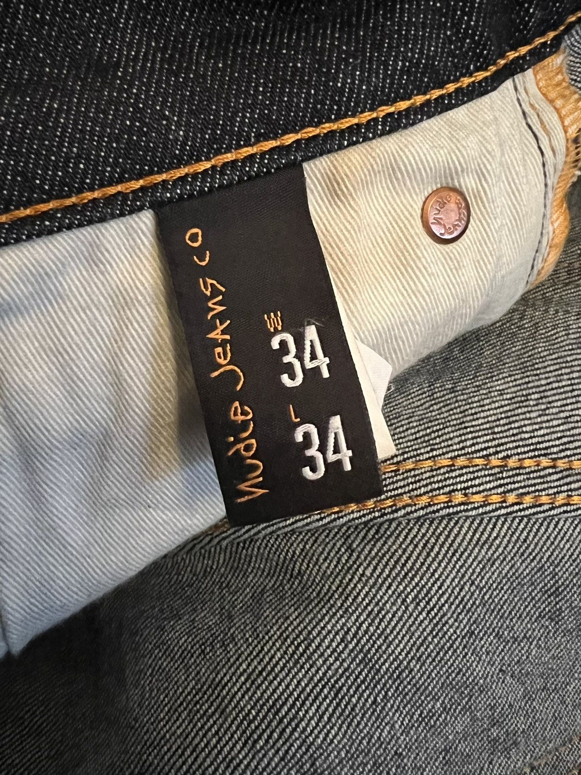 Nudie Jeans NJ4062 Nudie Grim Tim Jeans in Dry Navy Size US 34 / EU 50 - 6 Thumbnail