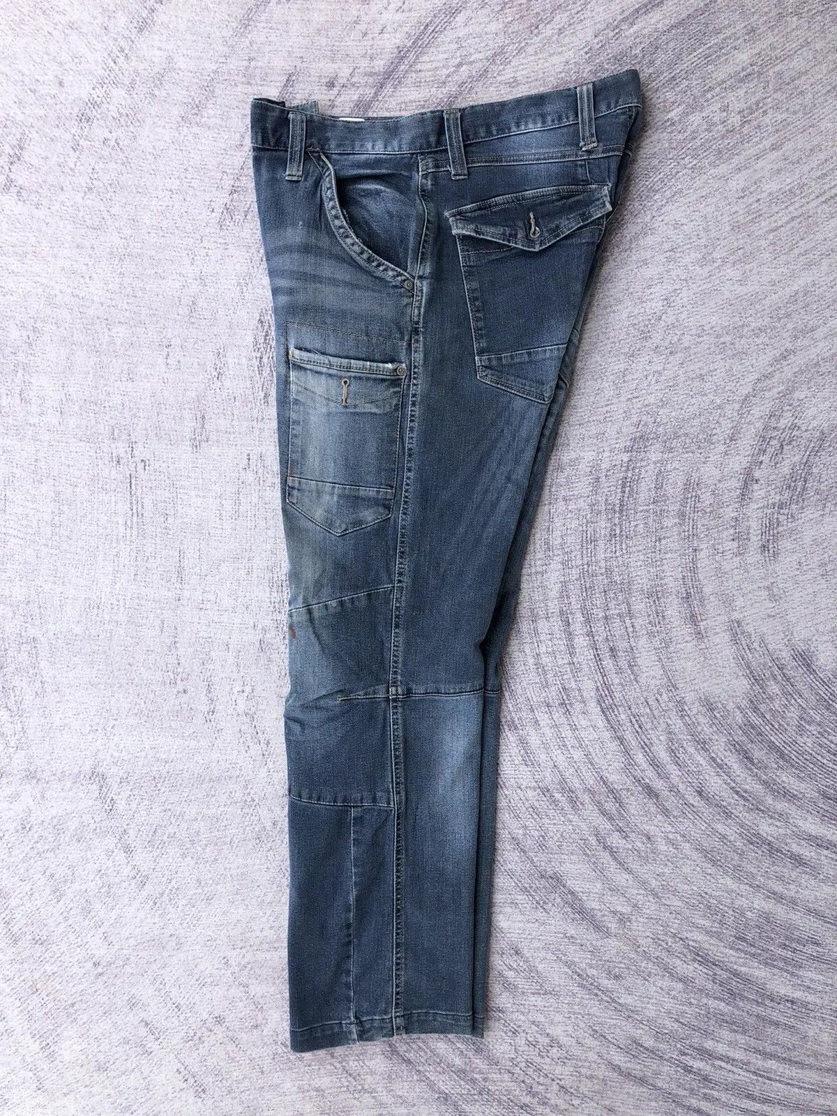 Japanese Brand × Vintage Vintage Distressed Jeans Bush Pocket/Cargo pants Size US 30 / EU 46 - 21 Thumbnail
