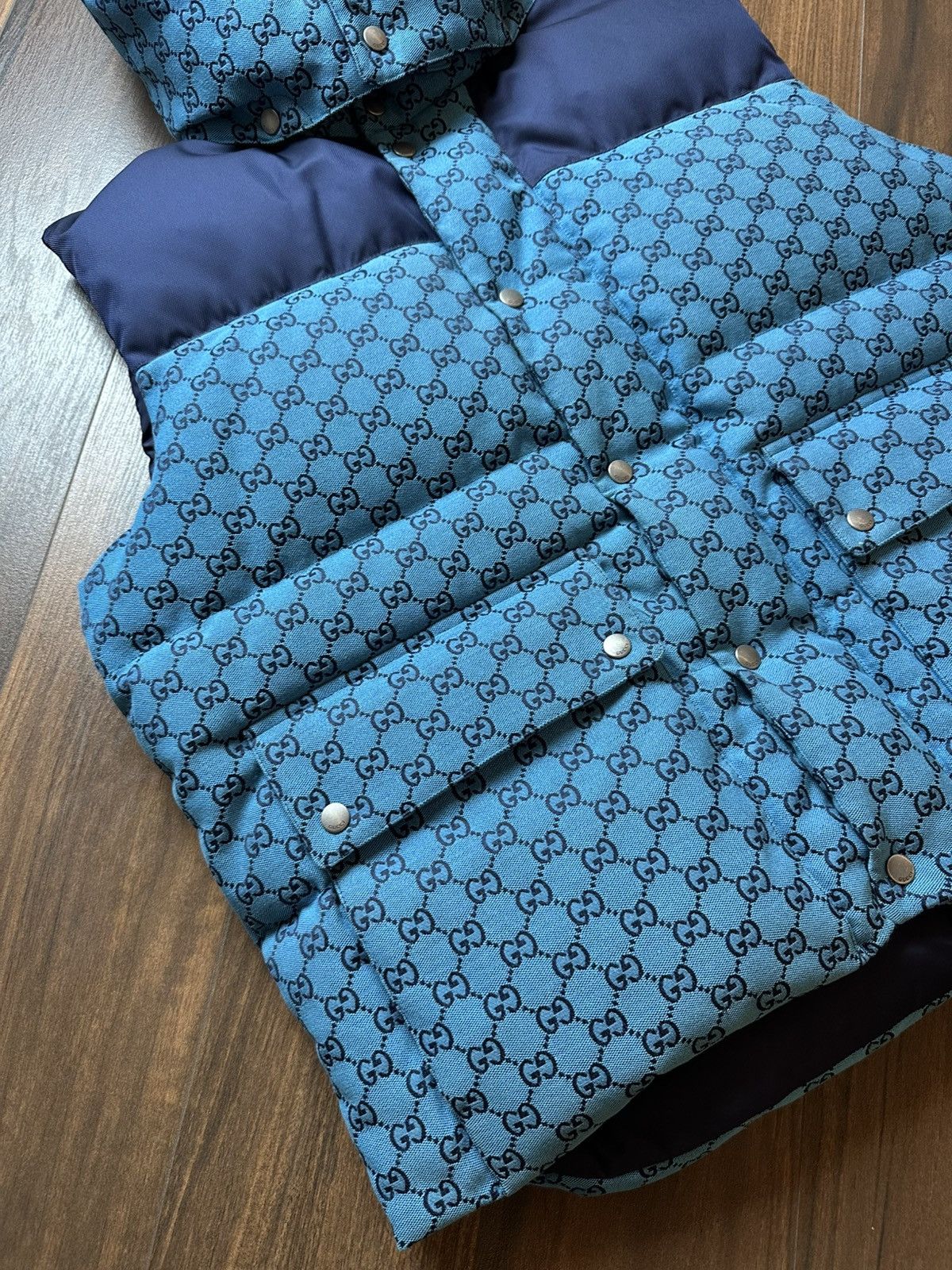 Gucci Gucci GG Monogram Puffer Vest Size US L / EU 52-54 / 3 - 2 Thumbnail