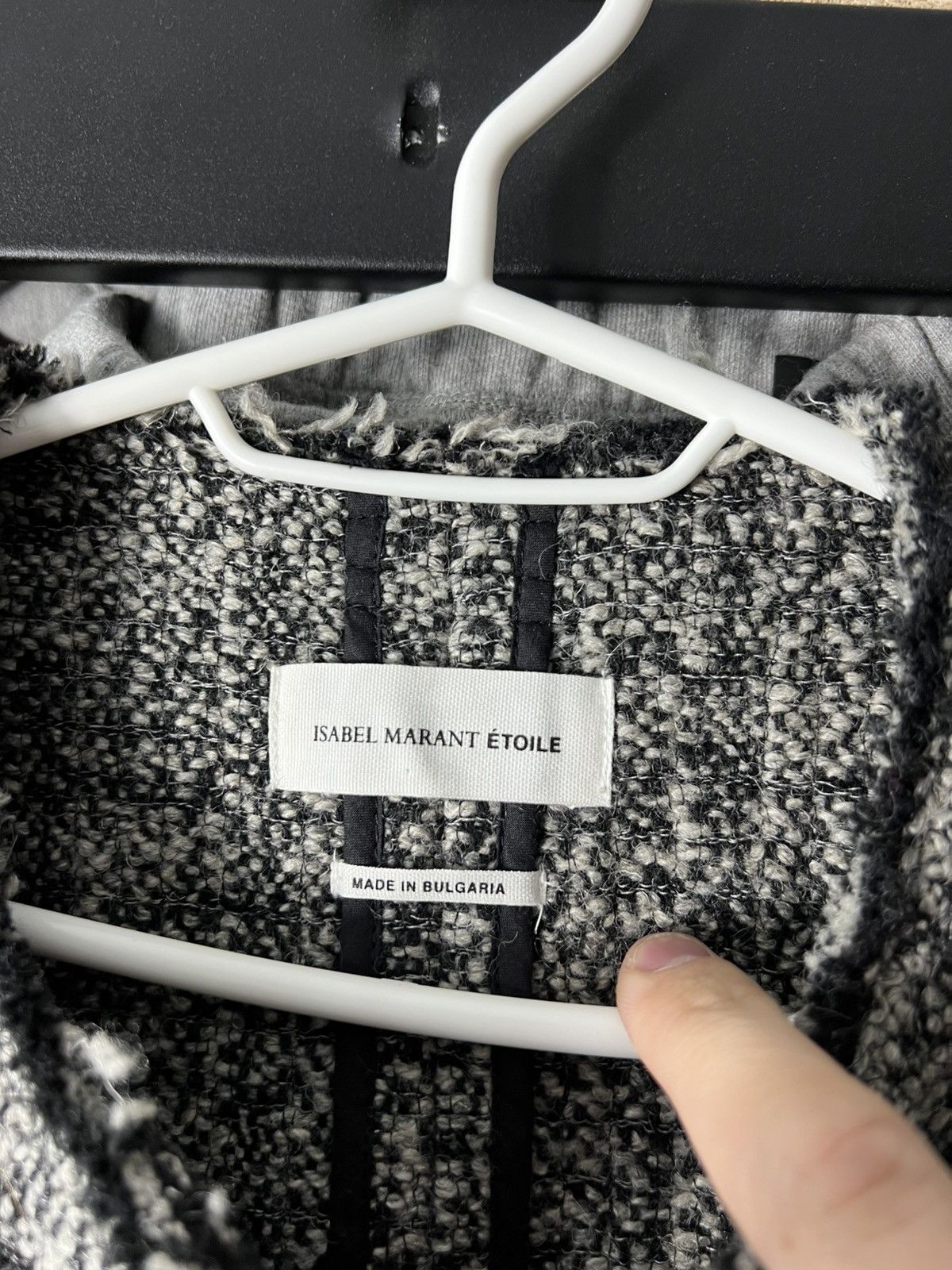 Isabel Marant Etoile 👑 Isabel Marant Etoile Tweed Wool Linen Blend Blazer Jacket Size M / US 6-8 / IT 42-44 - 3 Thumbnail