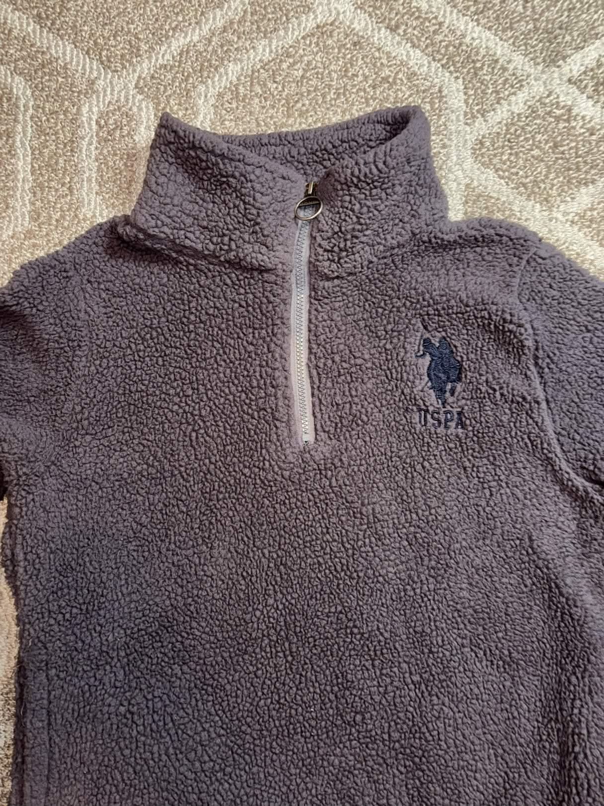 U.S. Polo Assn. 00s U.S. Polo Assn. Sherpa Quarter Zip Jacket Size M / US 6-8 / IT 42-44 - 4 Thumbnail