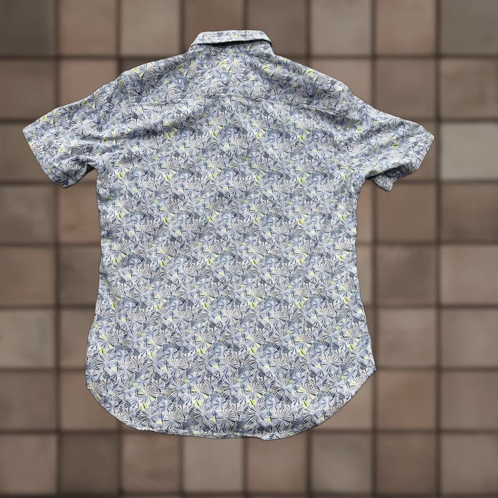 Robert Graham Robert Graham Shirt Mens Small Blue Geometric Short Sleeve Classic Fit Button Up Size US S / EU 44-46 / 1 - 1 Thumbnail