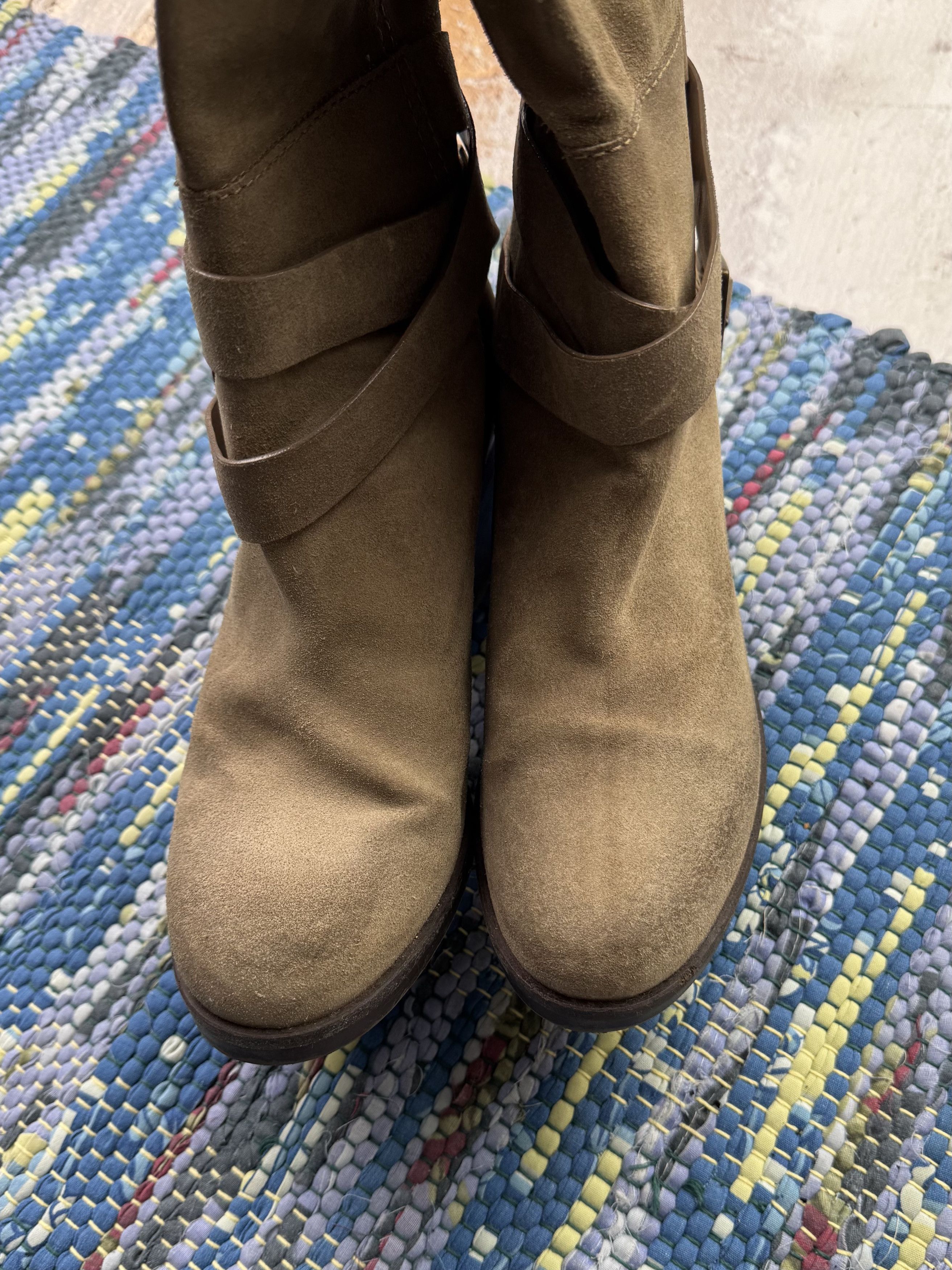Japanese Brand Vintage Leather Boots With Straps A691D8(114) Size US 10 / IT 40 - 12 Thumbnail