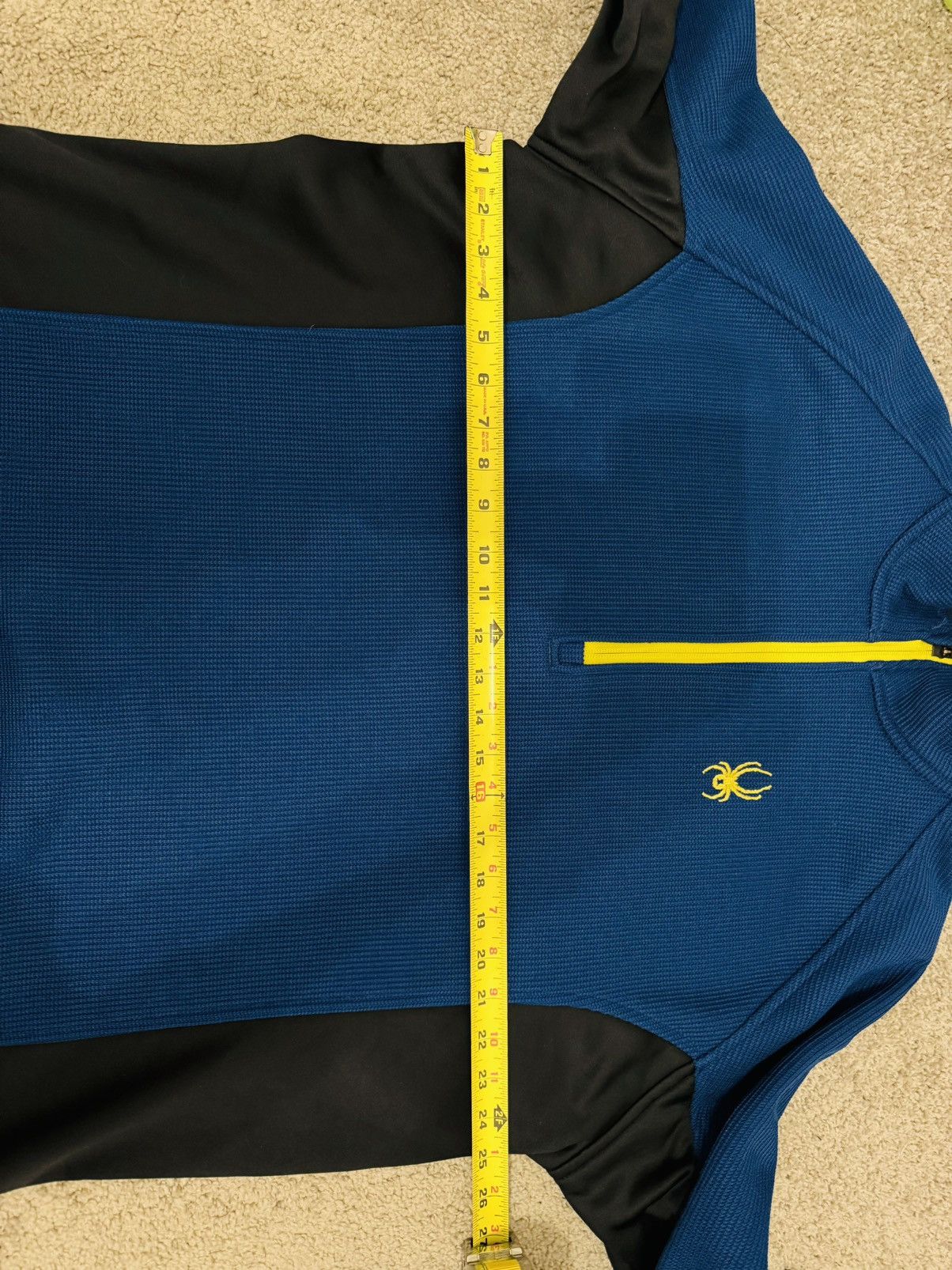 Spyder Spyder Mens Pullover Jacket Sz XXL Blue Yellow Quarter Zip Size US XXL / EU 58 / 5 - 6 Thumbnail