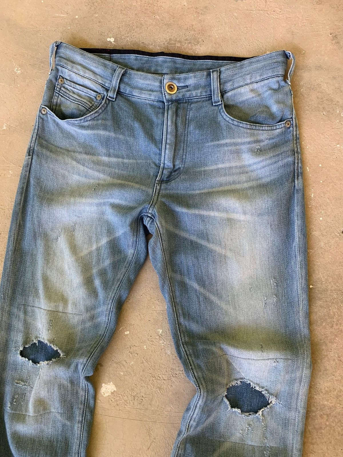 Edwin Edwin Jersey Repaired Knee Distressed Denim Size US 30 / EU 46 - 2 Thumbnail