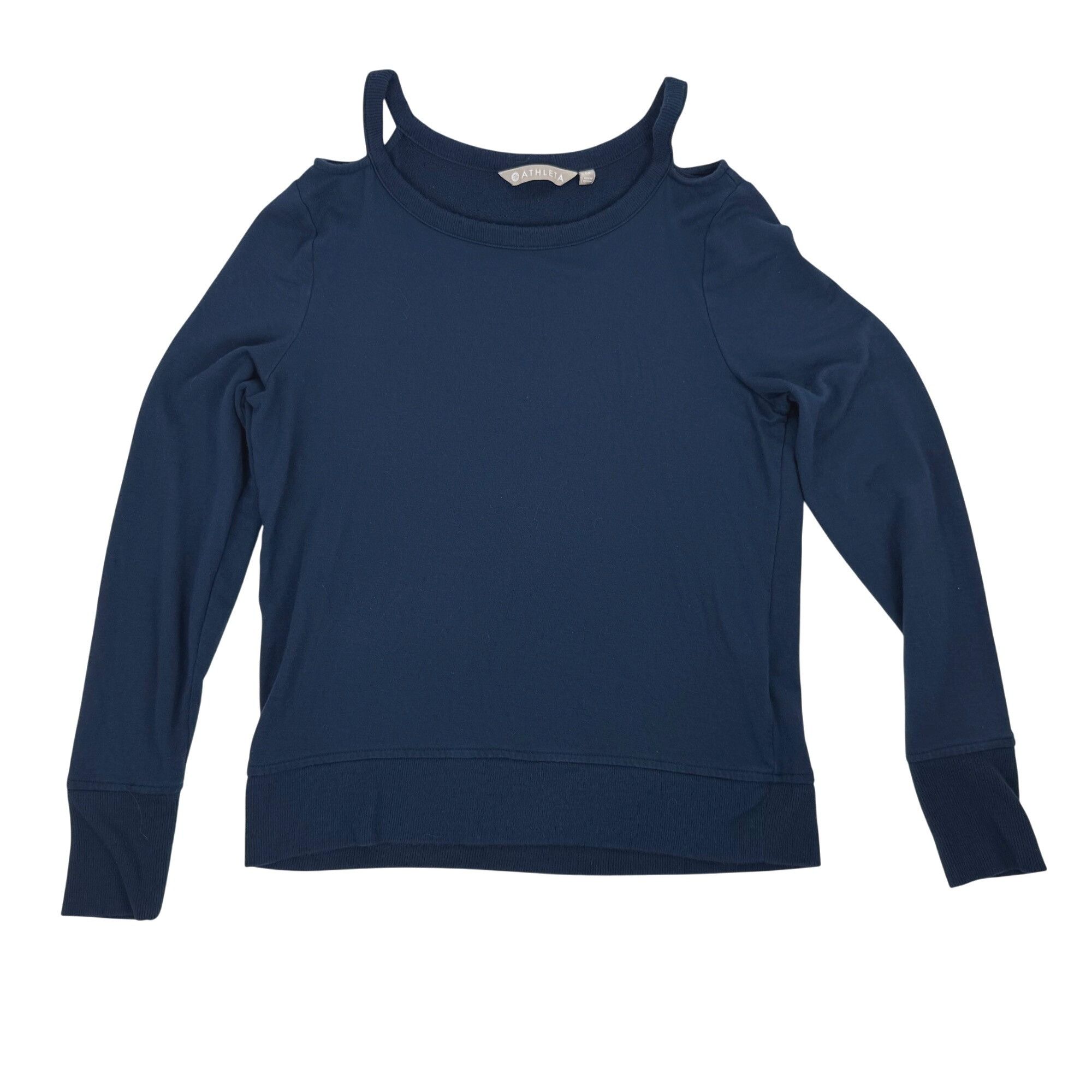 Athleta Athleta Cutout Neck Sweatshirt Constellation Blue Size XS Size XS / US 0-2 / IT 36-38 - 1 Thumbnail