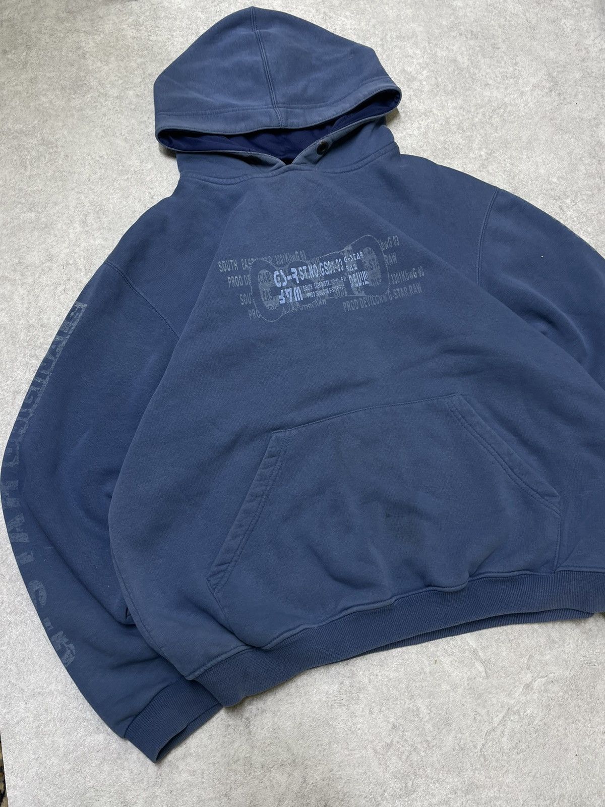 G-Star × Japanese Brand Y2K darkcore hoodie. Mystic, opium. Underground vibe. Size US L / EU 52-54 / 3 - 2 Thumbnail