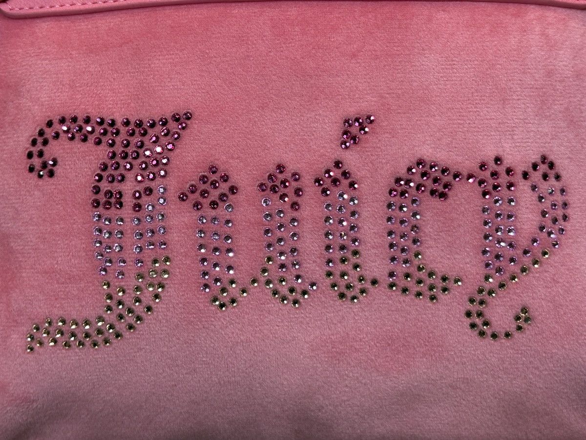 Juicy Couture Vintage Y2K Juicy Couture Velvet Hot Pink Bedazzled Backpack Size ONE SIZE - 4 Thumbnail