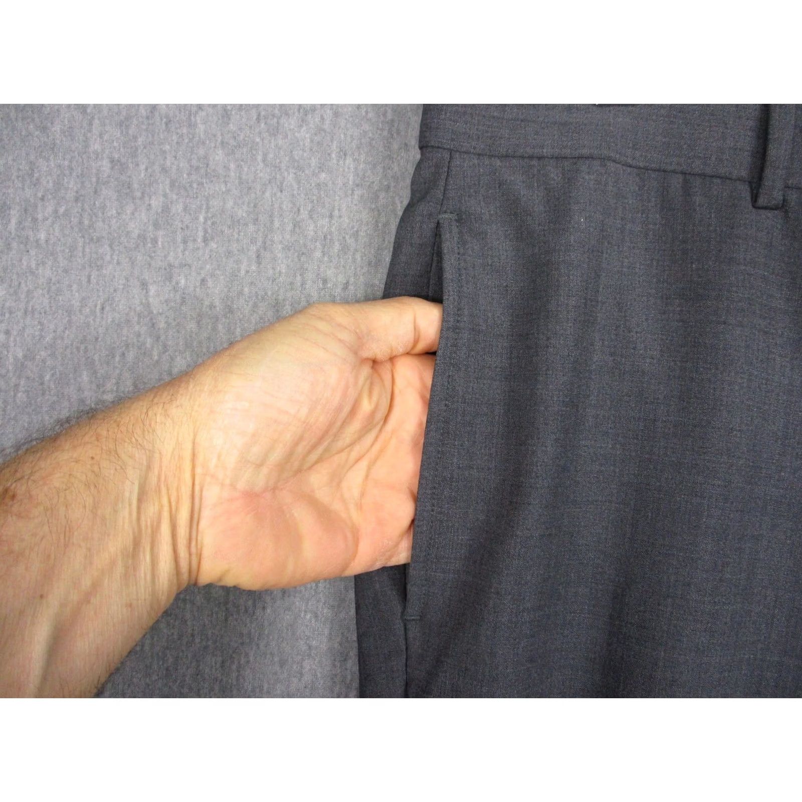 Brooks Brothers Brooks Brothers Dress Pants Mens W35/L32 Gray Wool Stretch Flat Front Regent Fit Business Formal Wedding Size US 35 - 3 Thumbnail