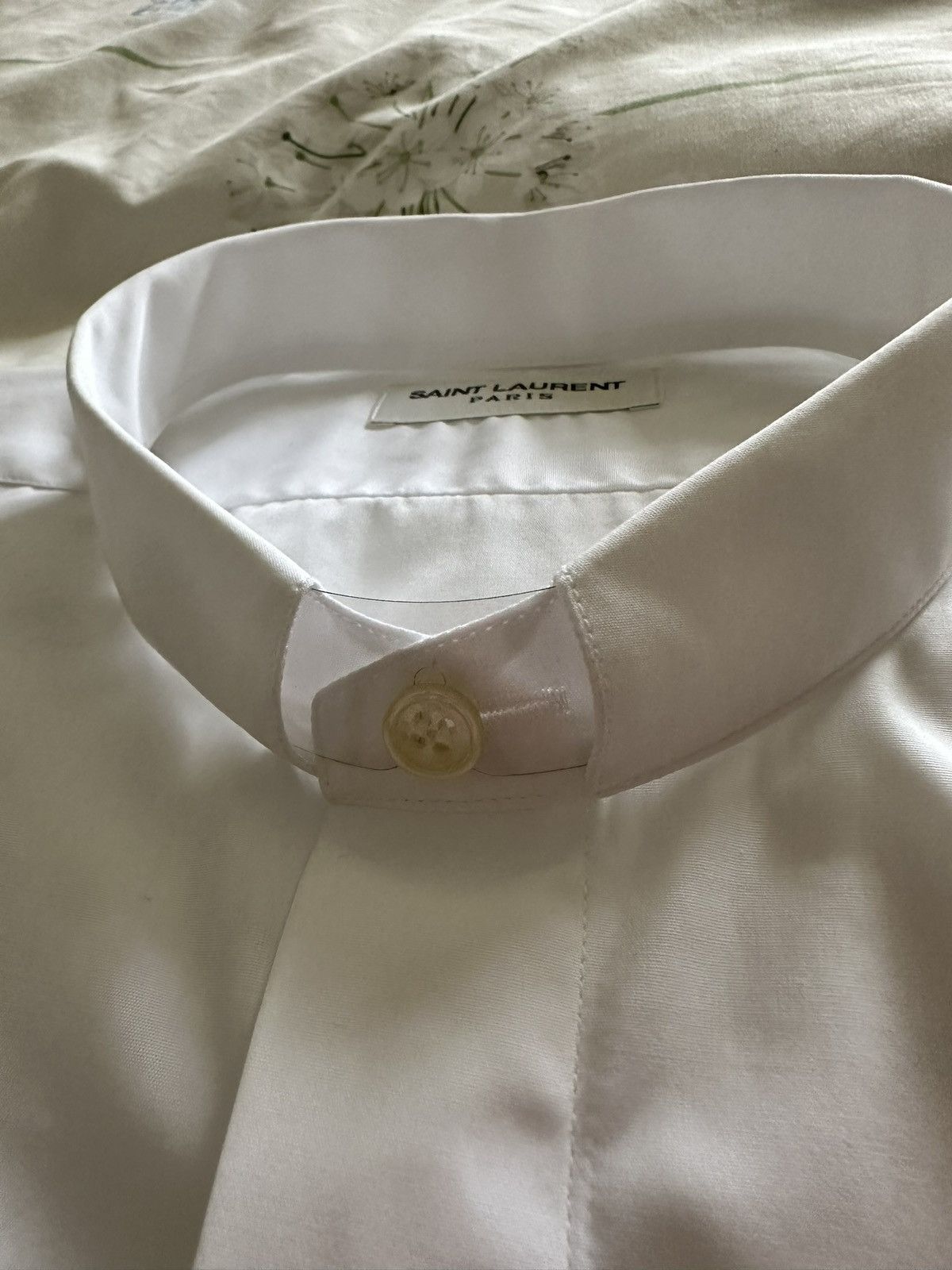Saint Laurent Paris FW19 Saint Laurent fixed collar white shirt 40 Size 40R - 7 Thumbnail