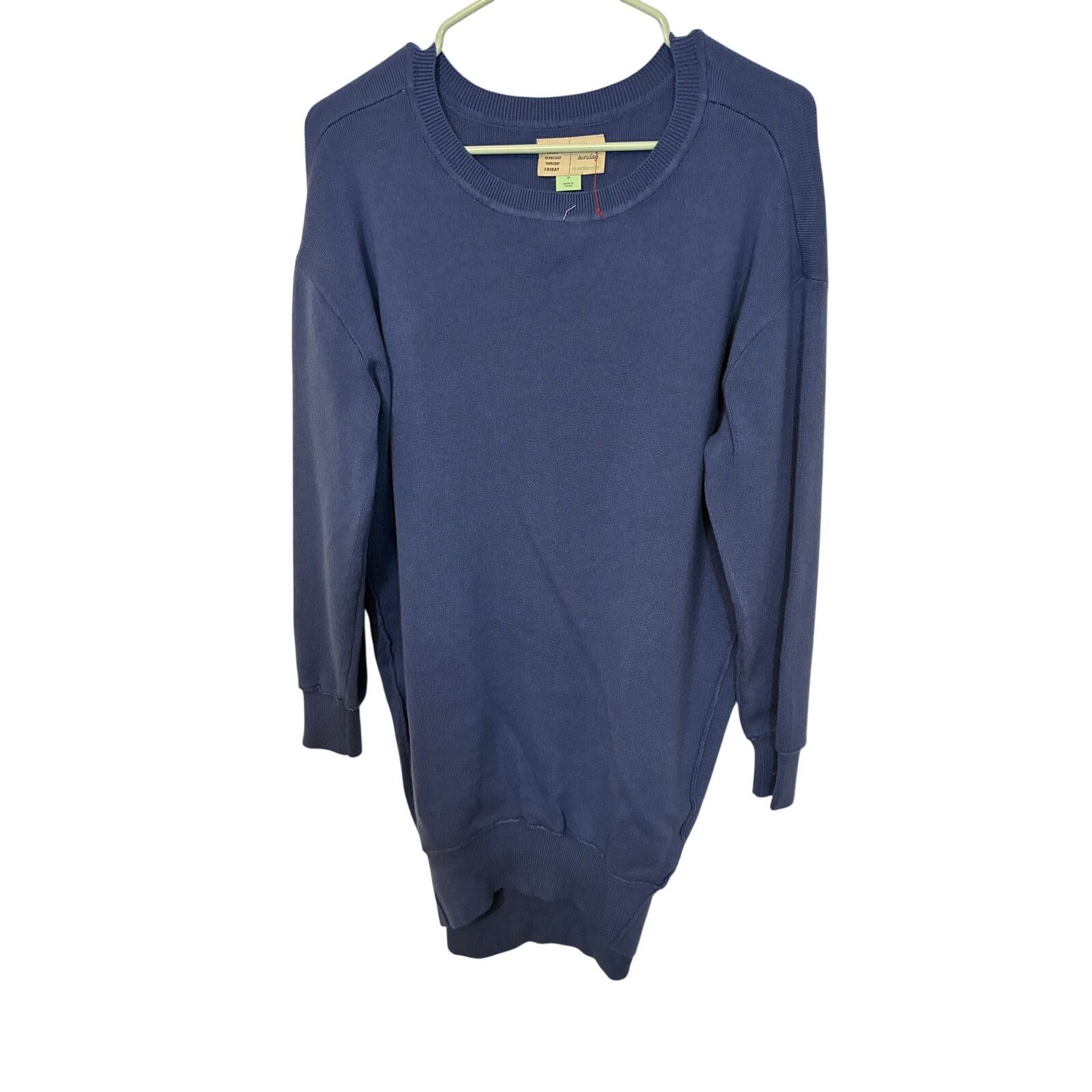 Anthropologie Saturday Sunday Oversized Blue Sweater Women's M Long Sleeve Size M / US 6-8 / IT 42-44 - 1 Thumbnail