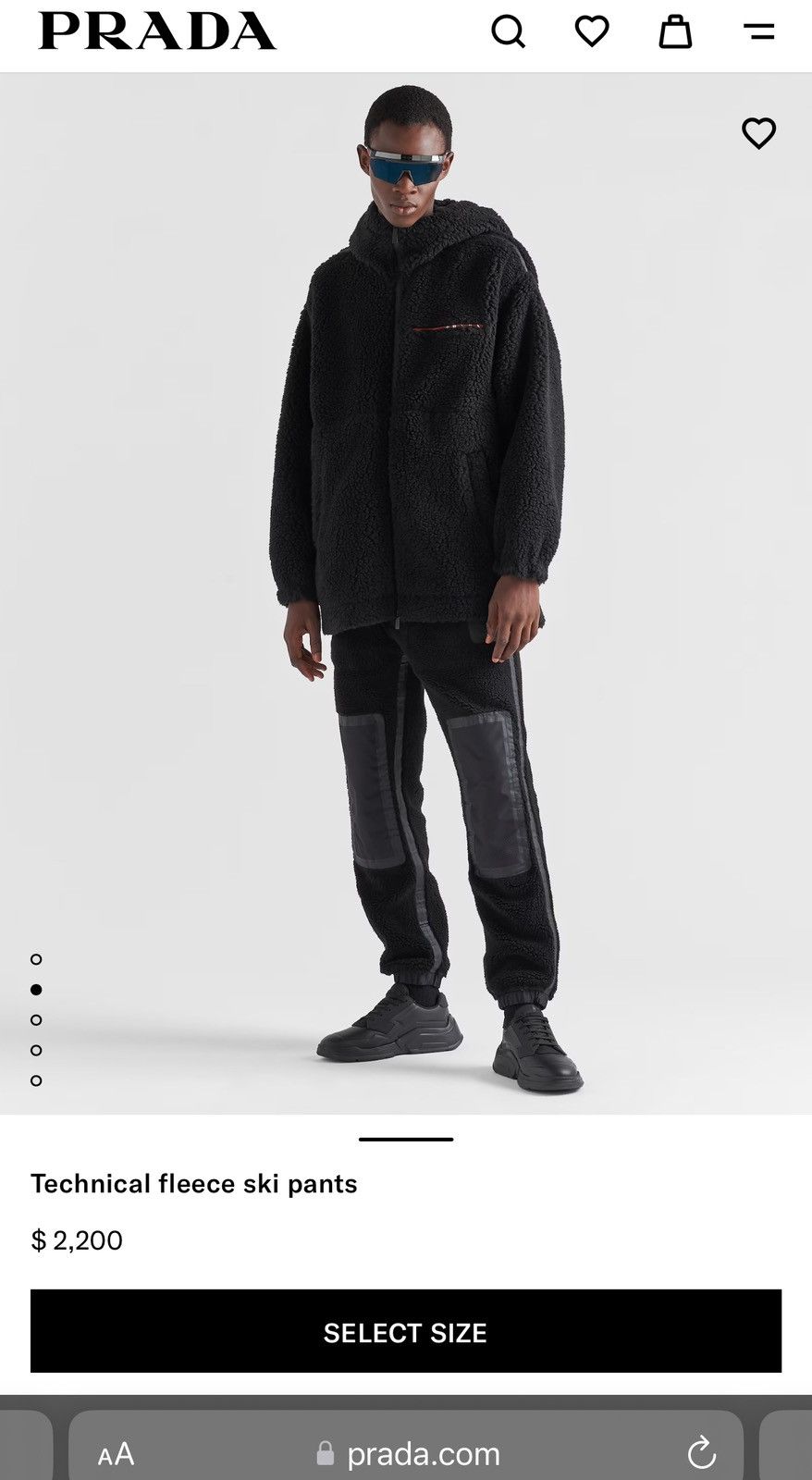 Prada Prada Linea Rossa Technical fleece ski pants Size US 34 / EU 50 - 5 Thumbnail