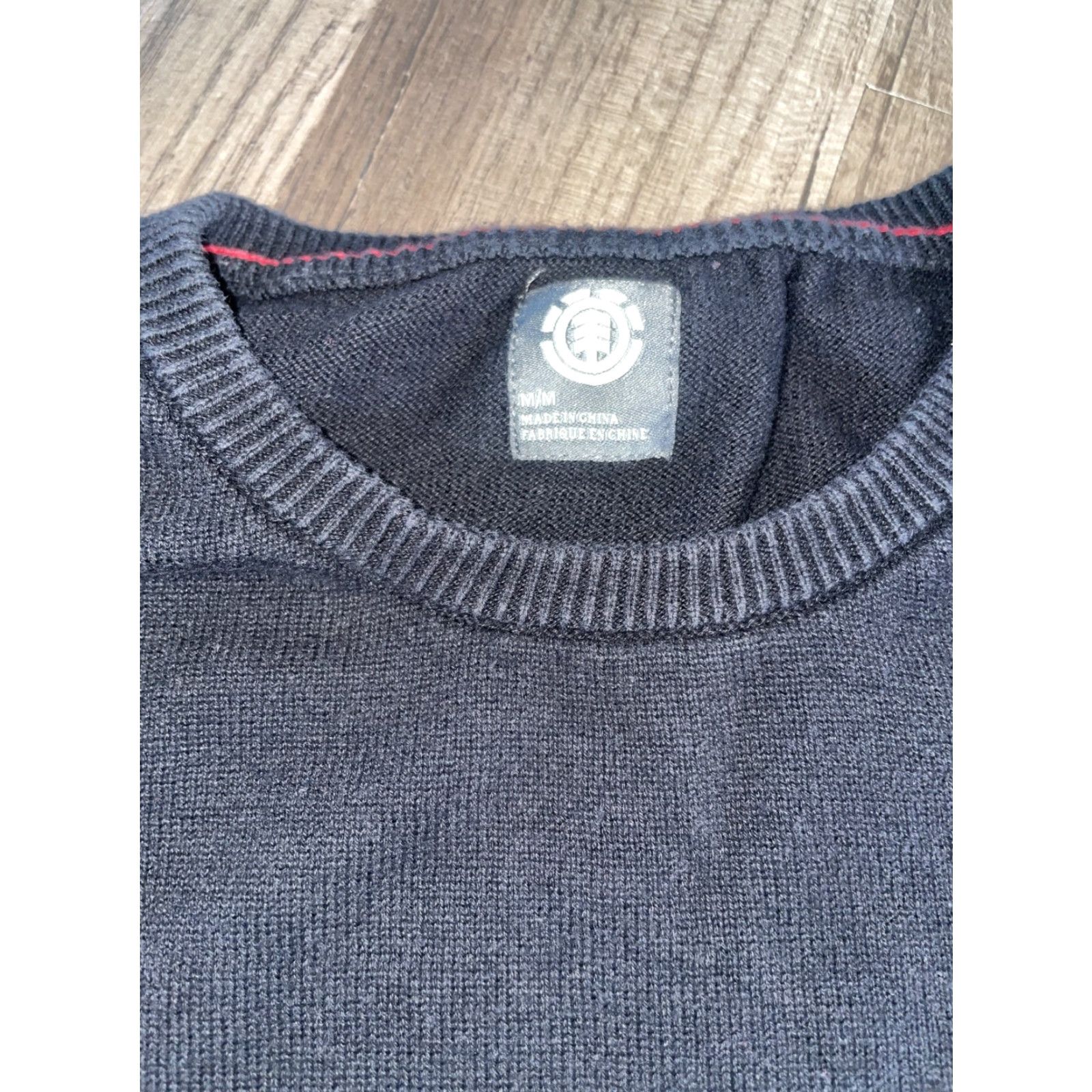 Element Element Sweatshirt Knitted Black Medium Men Pullover Knit 19x24 Skateboarding Shirts Mens Size US M / EU 48-50 / 2 - 3 Thumbnail
