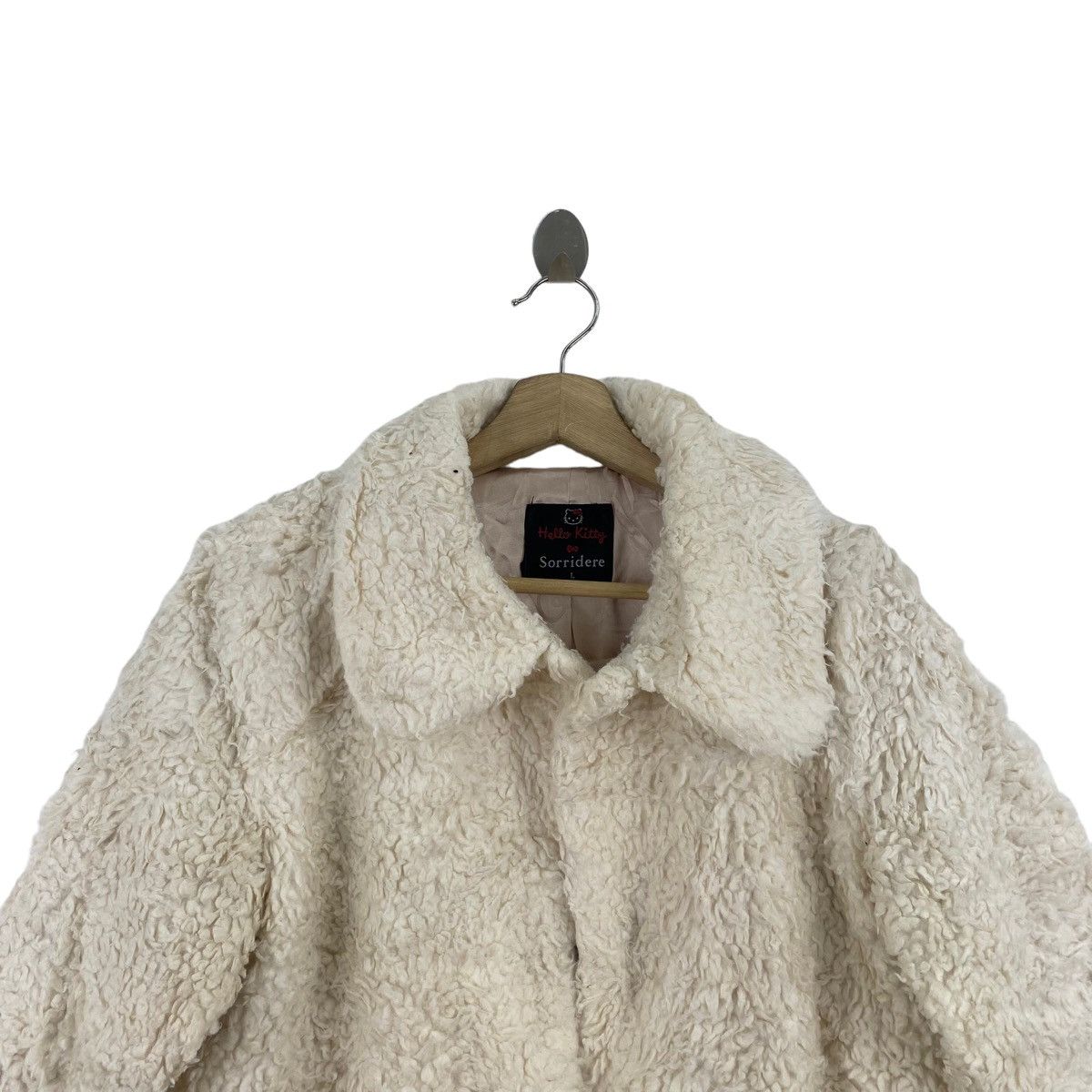 Other HELLO KITTY x Sorridere Deep Pile Sherpa Cream Coat Size US L / EU 52-54 / 3 - 2 Thumbnail