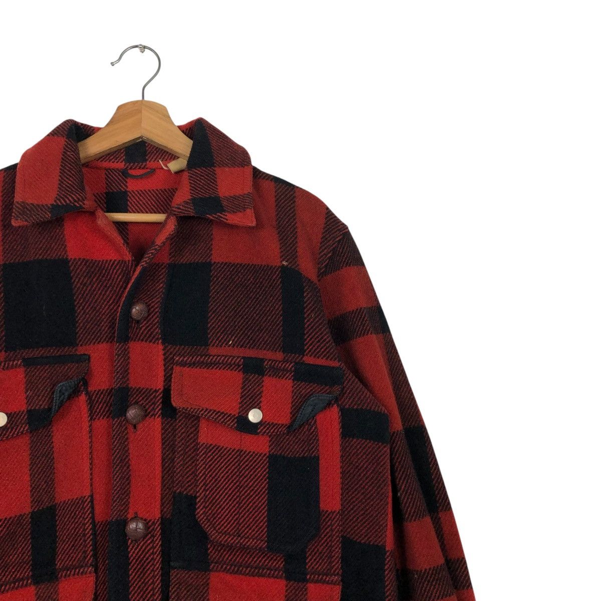 Japanese Brand 🔥VINTAGE WOOL CHORE JACKET MACKINAW KC SPORT FILSON TARTAN Size US M / EU 48-50 / 2 - 8 Thumbnail