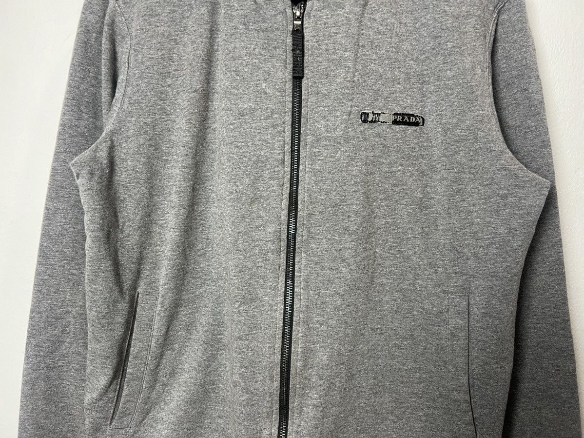 Prada Prada Technical Cotton Zip-Up Hoodie Size US XL / EU 56 / 4 - 3 Thumbnail