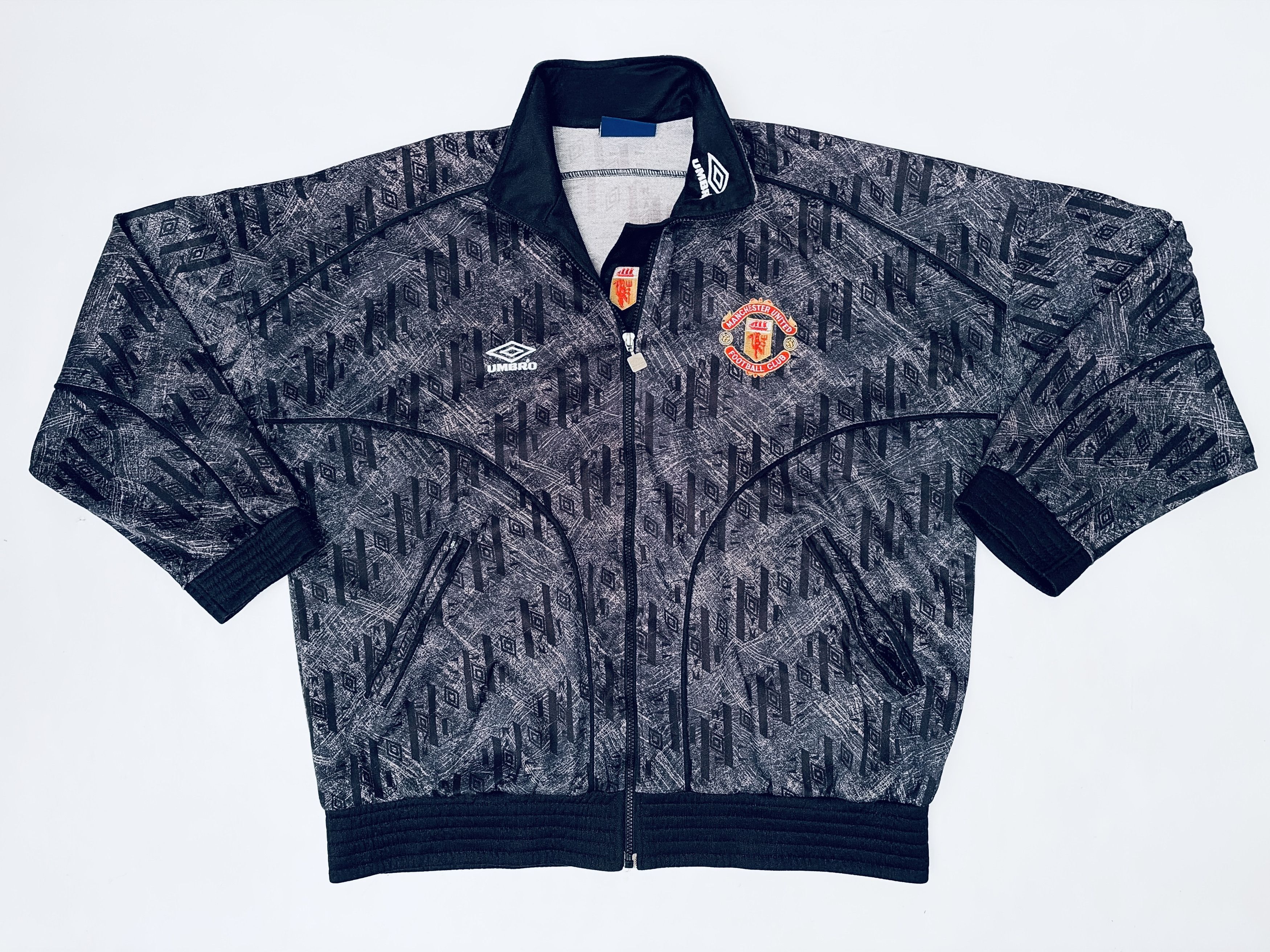 Umbro Manchester United Training Jacket 1992 1993 Size US L / EU 52-54 / 3 - 4 Thumbnail