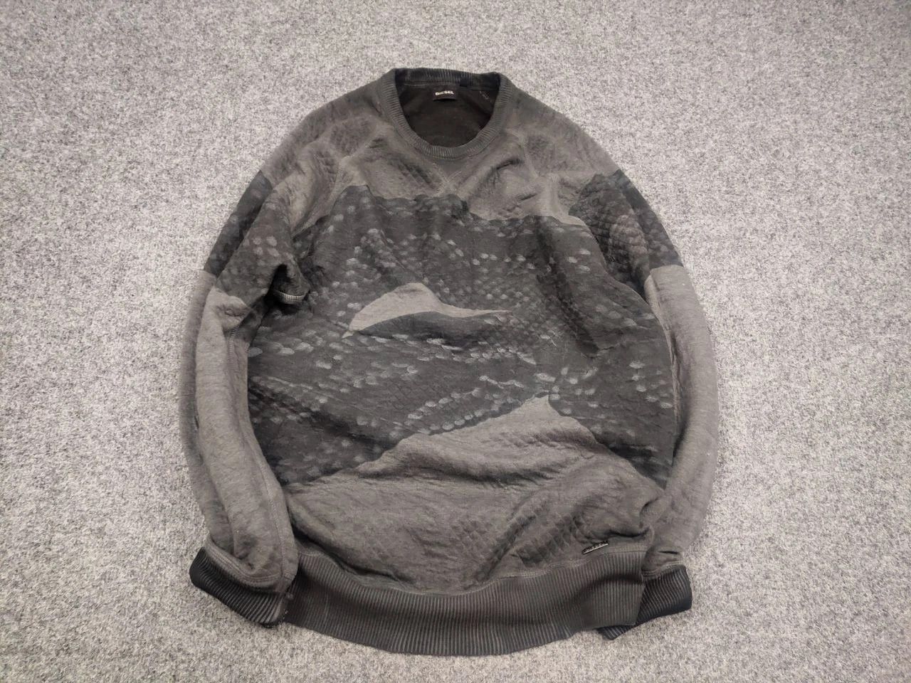Diesel Diesel Snake Gray Faded Oversized Sweatshirts Vintage Style Size US M / EU 48-50 / 2 - 3 Thumbnail