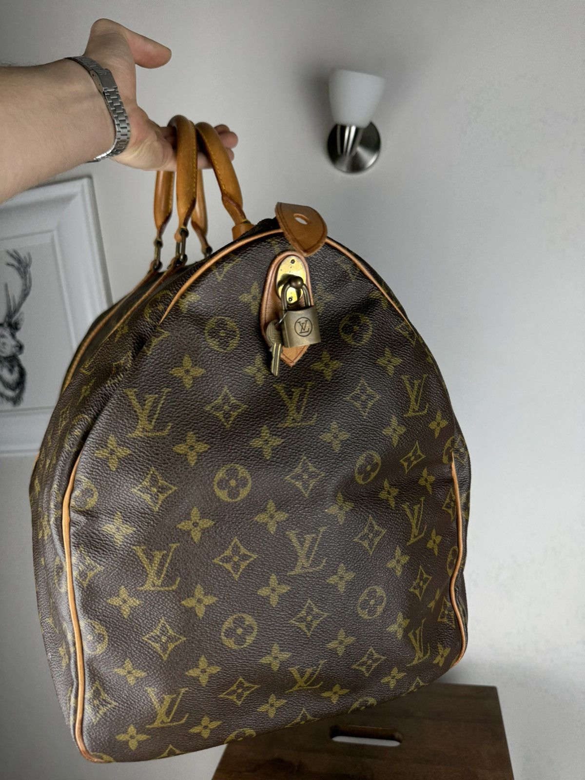 Louis Vuitton Luxury travel bag Louis Vuitton Keepall 55 original item Size ONE SIZE - 3 Thumbnail
