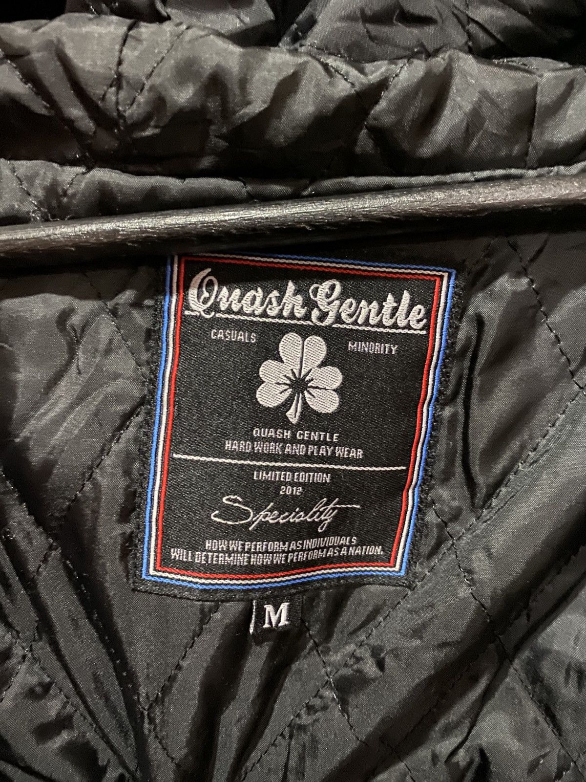 Japanese Brand Vintage Quash Gentle Hood Wool Patch Jacket Limited Edition Size US S / EU 44-46 / 1 - 8 Thumbnail