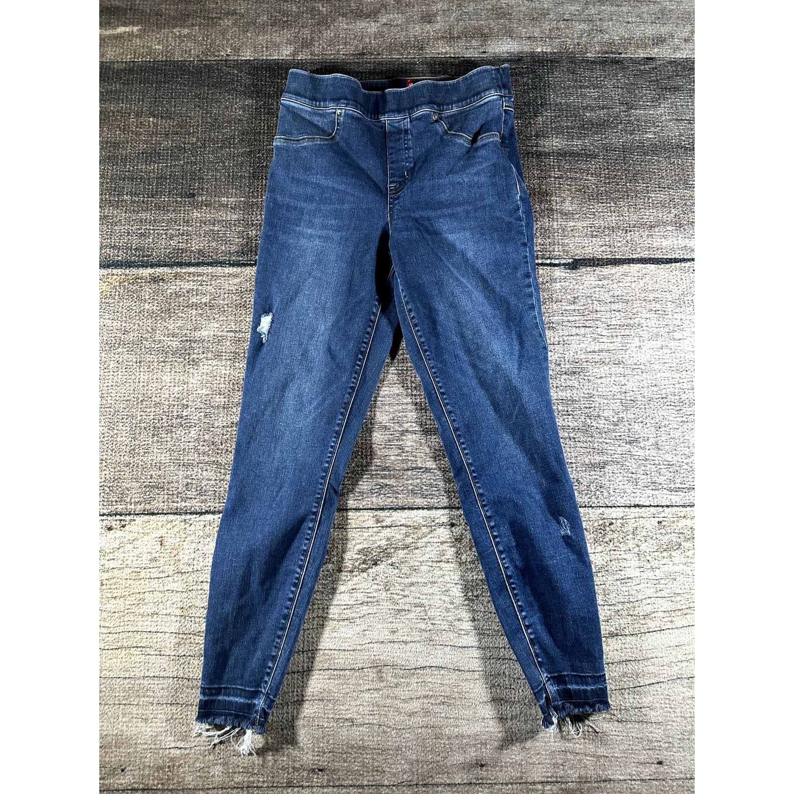 Spanx Spanx Jeans Women’s Medium Blue Skinny High Rise Dark Wash Size 32" / US 10 / IT 46 - 1 Thumbnail