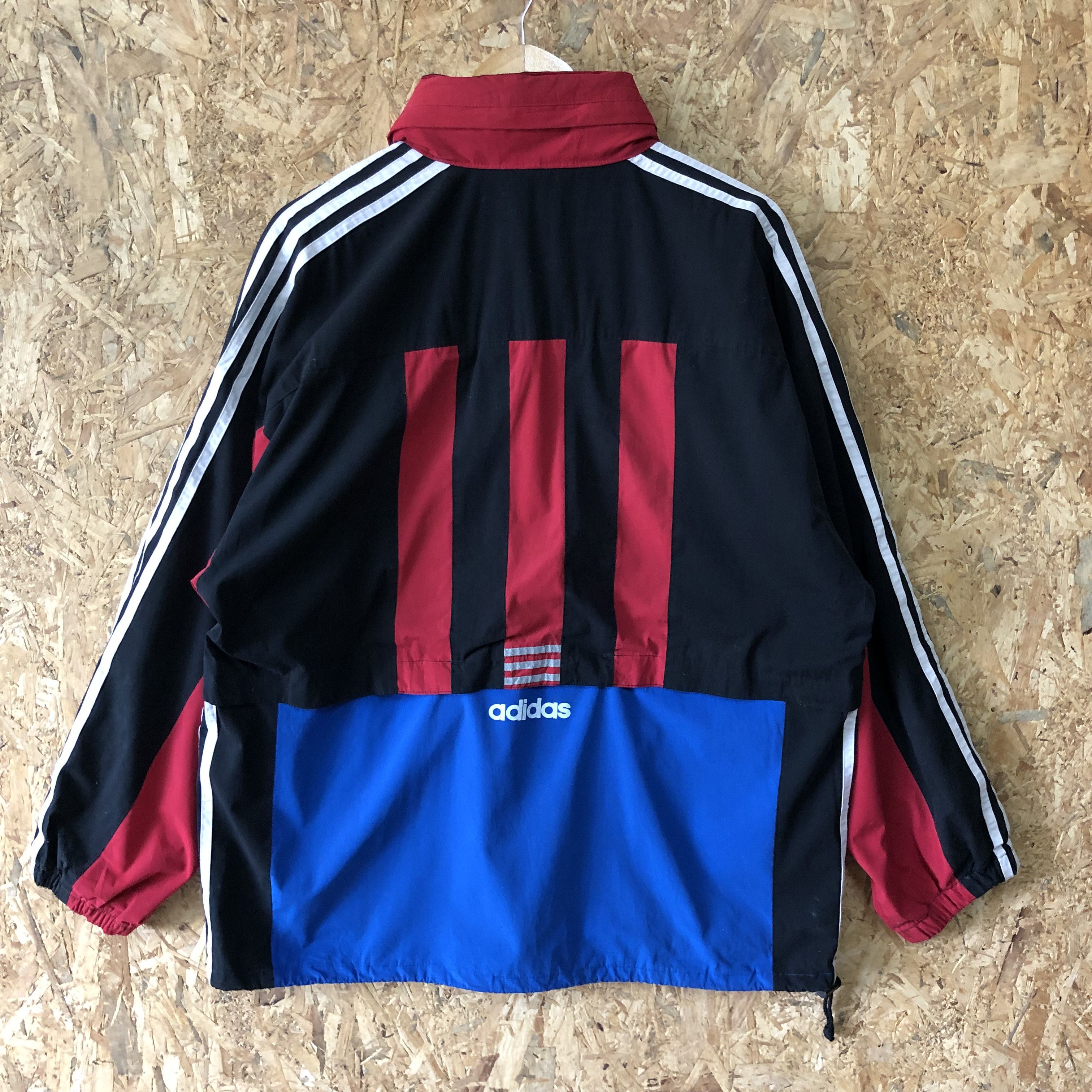 Adidas Vintage 90s Adidas Hoodie Windbreaker Jacket L Size Size US L / EU 52-54 / 3 - 2 Thumbnail