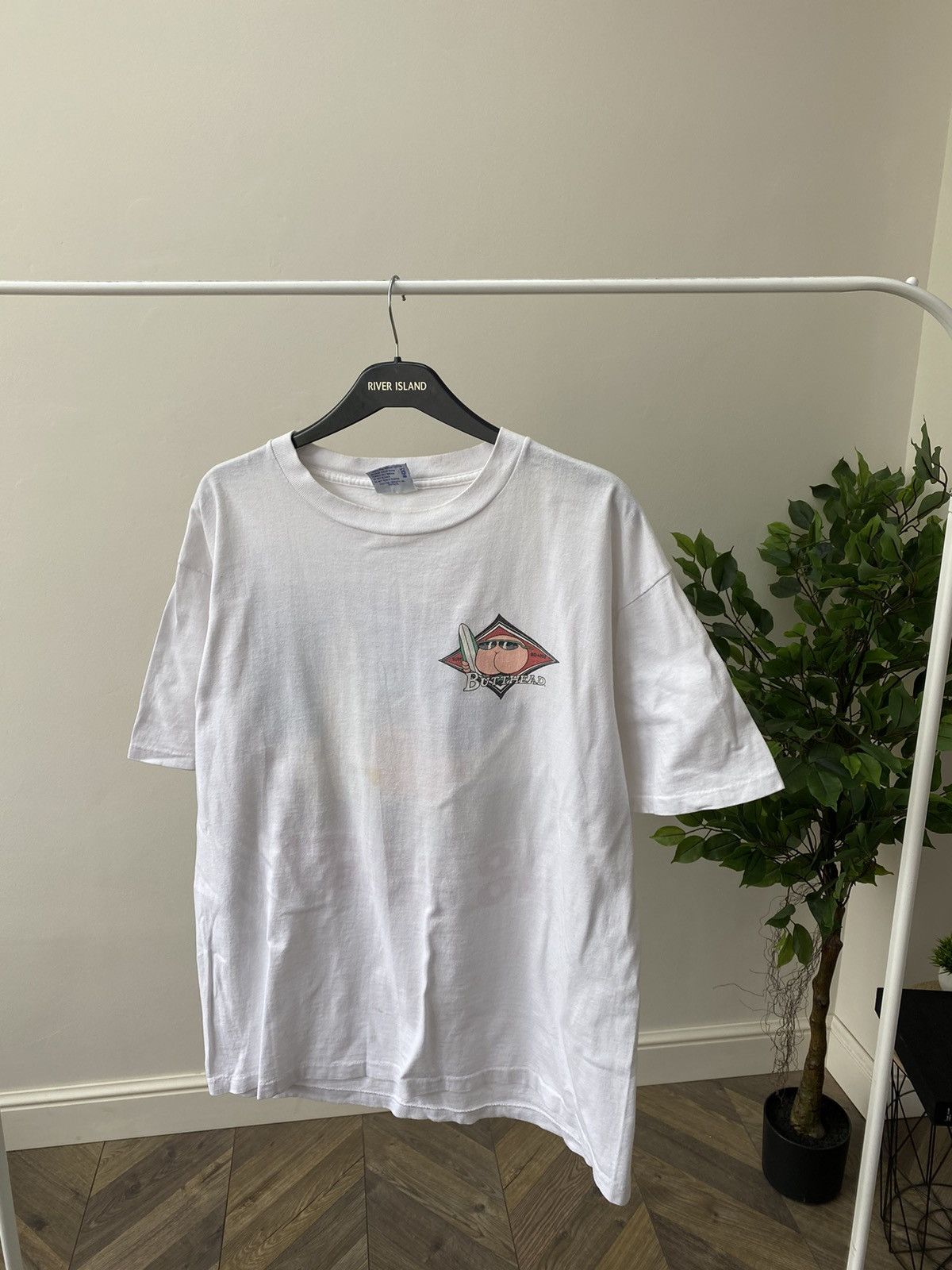 Band Tees × Designer × Vintage Vtg 1993 ButtHead Surfing USA Big Print Size US XL / EU 56 / 4 - 4 Thumbnail