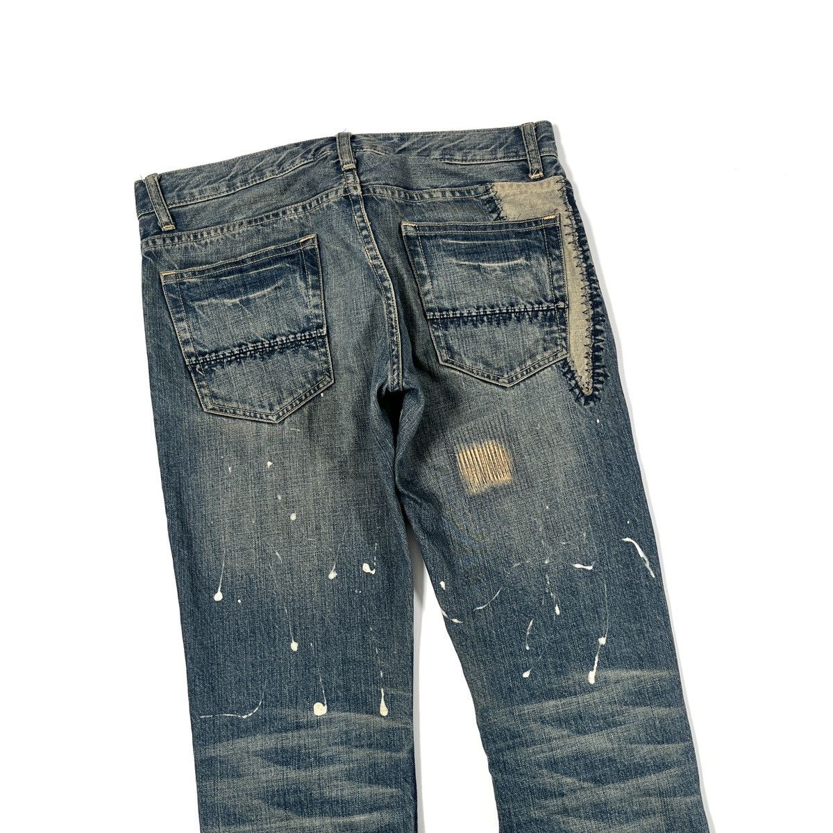 Japanese Brand Japanese Archive Paint Splatter Denim Size US 32 / EU 48 - 7 Thumbnail