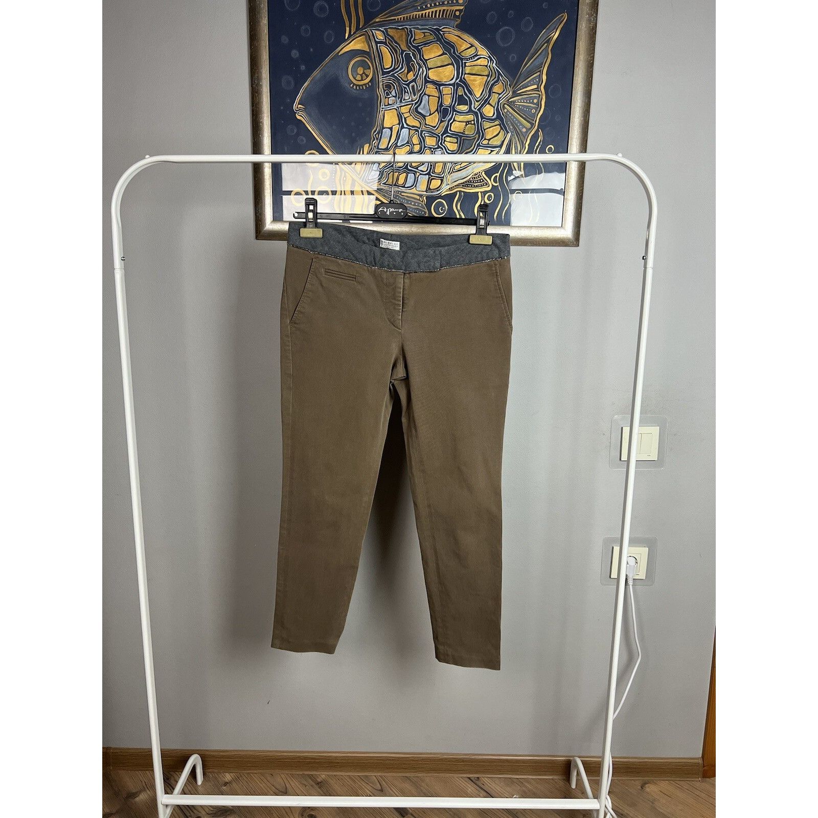 Brunello Cucinelli Brunello Cucinelli Brown Cropped Skinny Pants Size IT 42 US Size 28" / US 6 / IT 42 - 5 Thumbnail