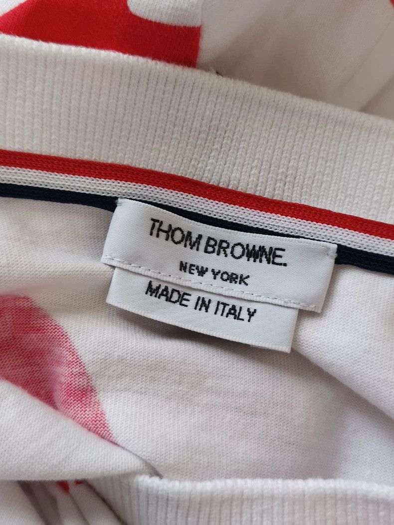 Thom Browne Thom Browne Printed round neck short sleeves Size US L / EU 52-54 / 3 - 3 Thumbnail