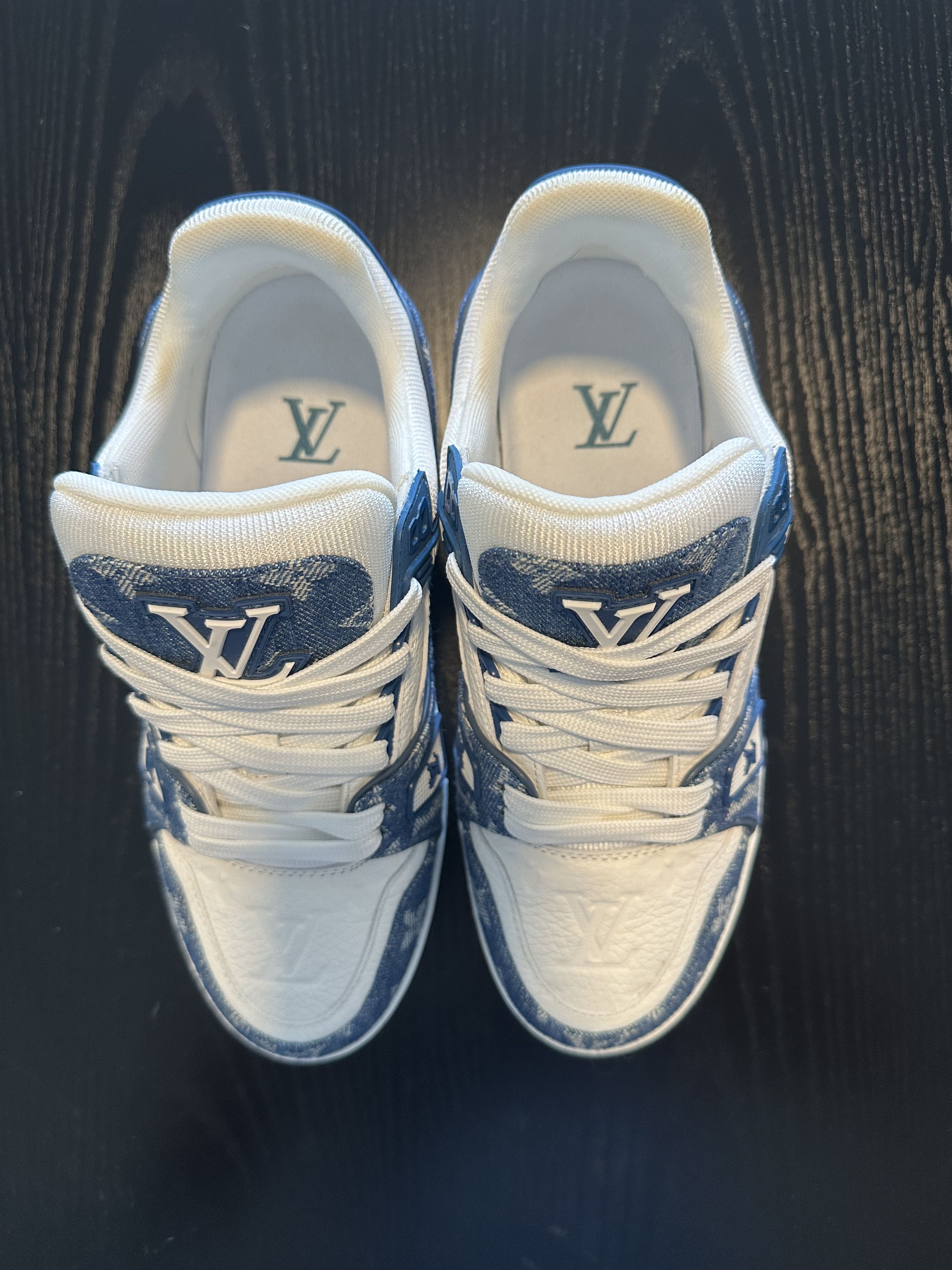 Louis Vuitton LV Blue Trainer Sneaker Size US 7.5 / IT 37.5 - 3 Thumbnail