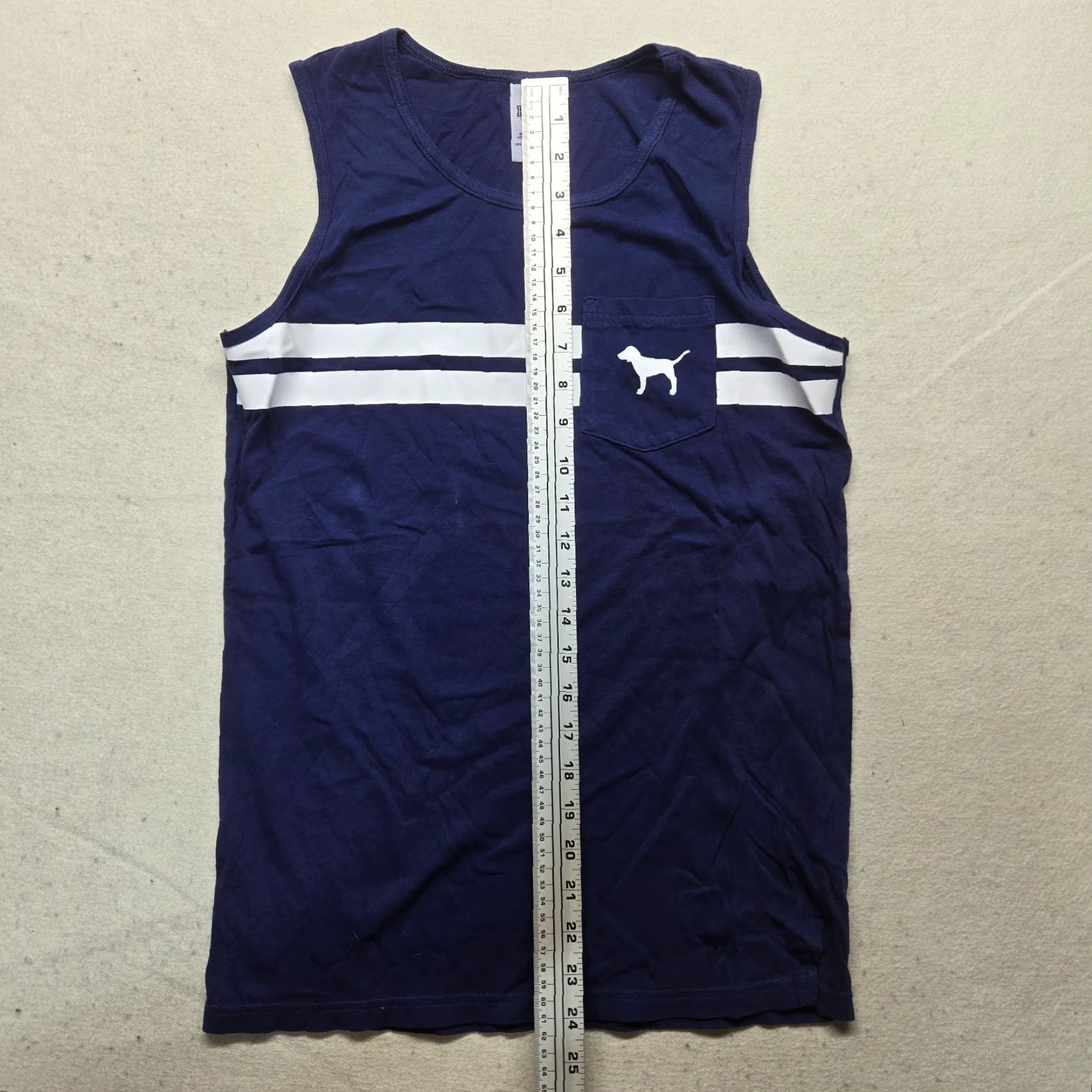 Victoria's Secret Victoria's Secret PINK Blue Sleeveless Tank Top Shirt with Big Logo Womens XS Size XS / US 0-2 / IT 36-38 - 6 Thumbnail