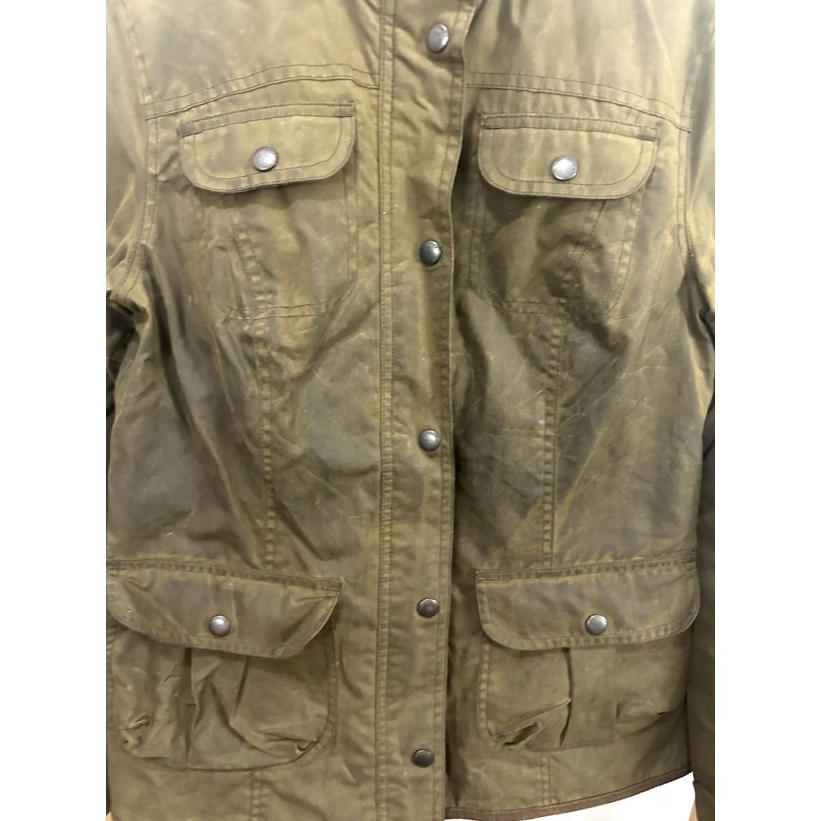 Eddie Bauer Eddie Bauer Women's Green Mountain Outdoor Wax Jacket Size M Size M / US 6-8 / IT 42-44 - 5 Thumbnail
