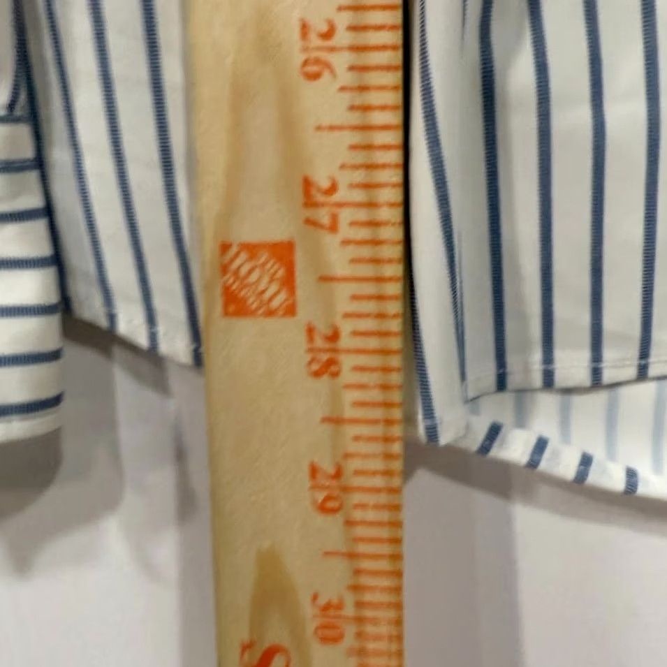 Vintage Truth by Republic Shirt Mens White Striped Button-Up Long Sleeve Medium Size 40R - 4 Thumbnail