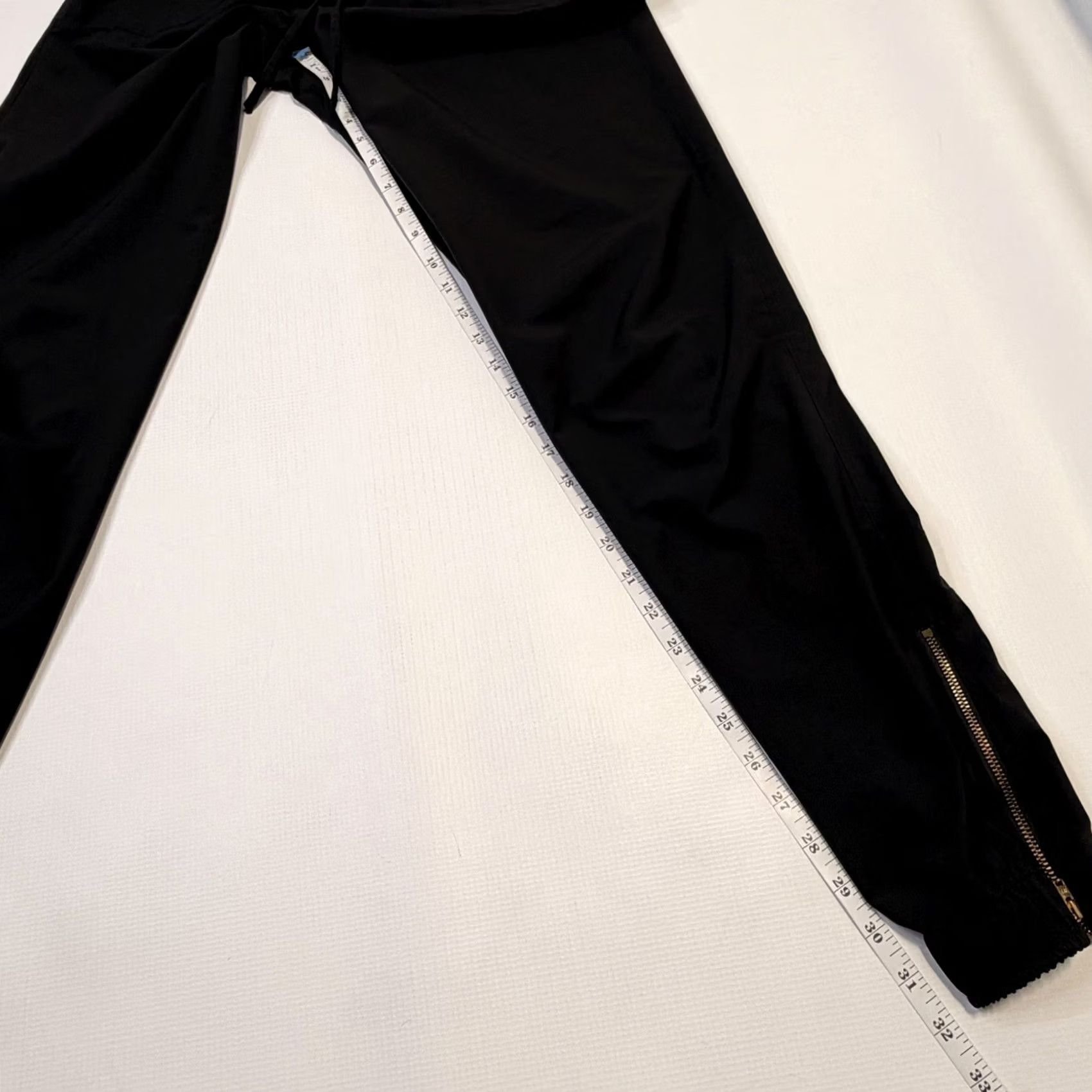 Vintage Albion Jetsetter Womens Small Tall Joggers Pant Zip Ankle Black Size 28" / US 6 / IT 42 - 6 Thumbnail