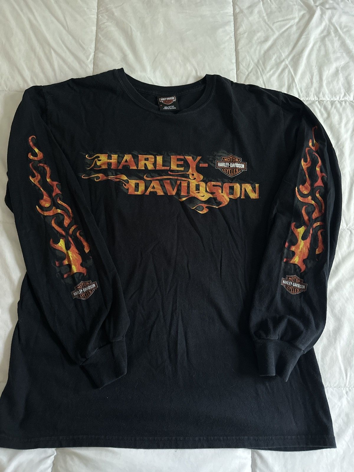 Harley Davidson × Vintage Harley Davidson T-shirt Long Sleeve Size US M / EU 48-50 / 2 - 3 Thumbnail