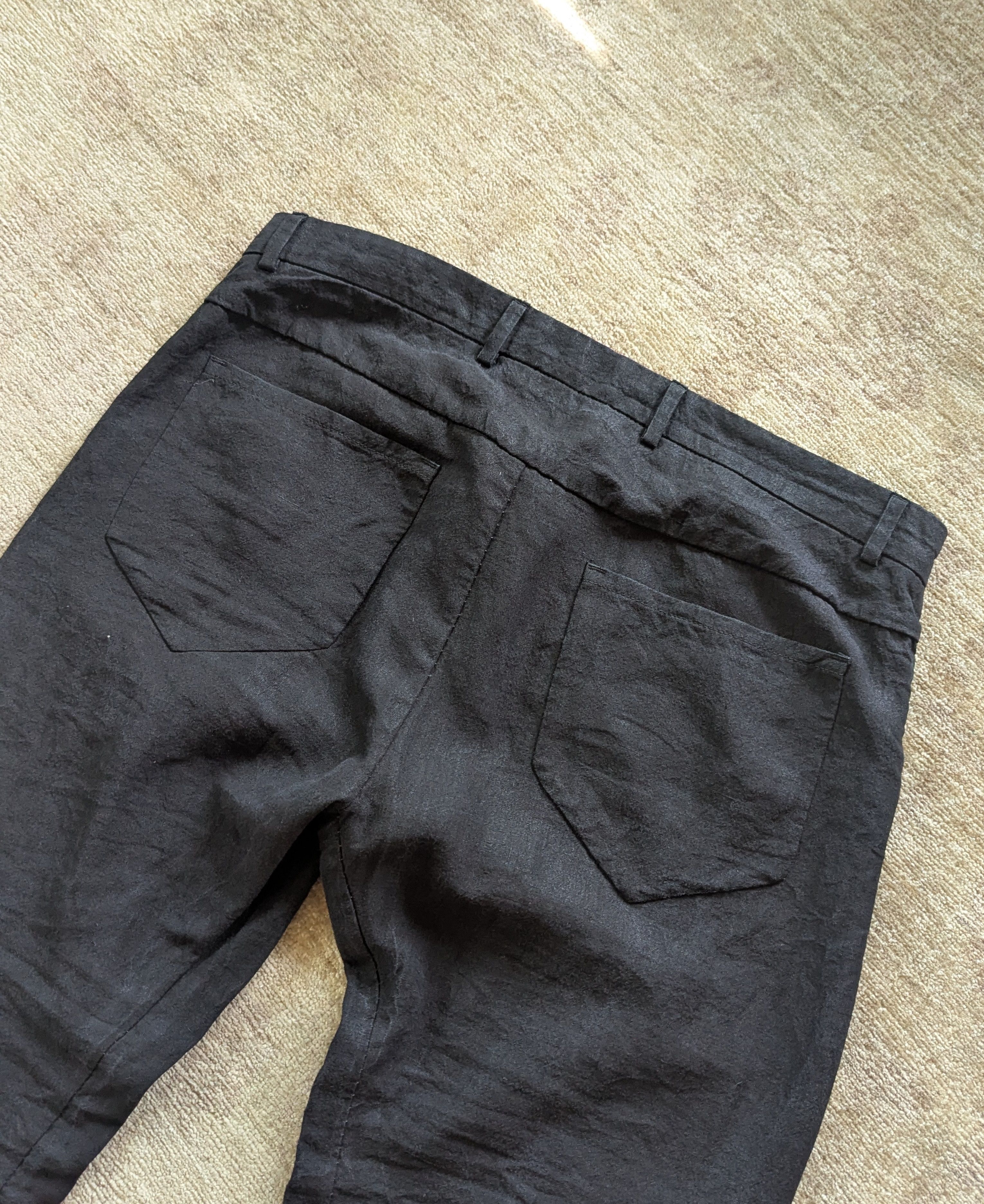 Layer-0 5P. Pant 110 Ramie - Black - Size 52 Size US 36 / EU 52 - 10 Thumbnail